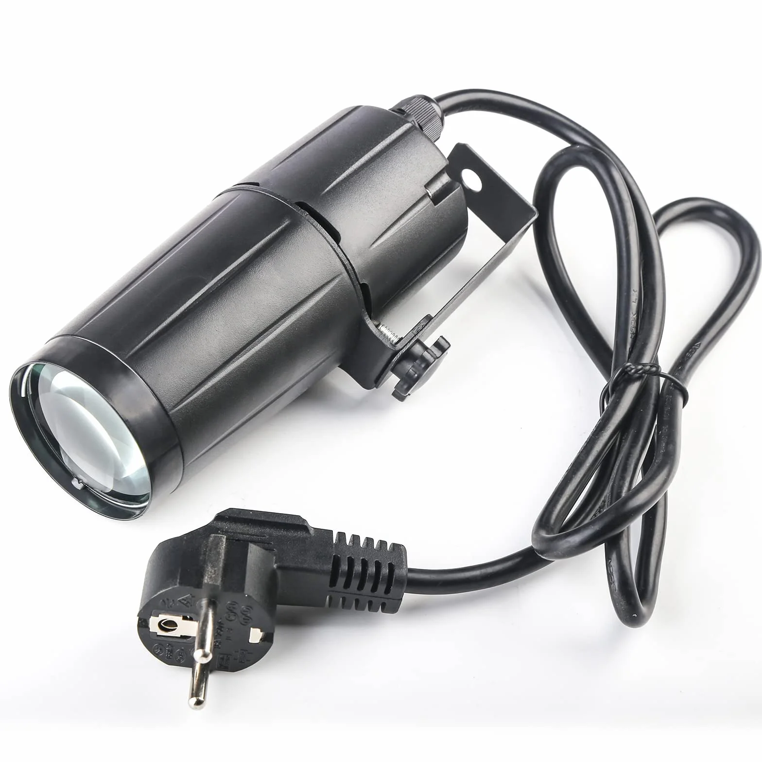 Efekt świetlny LED Pinspot 3W DJ, projektor z białą końcówką, mini wiązka światła, lampa imprezowa, klub, bar, scena, latające talerze wiszące na lampkach scenicznych DJ-ów