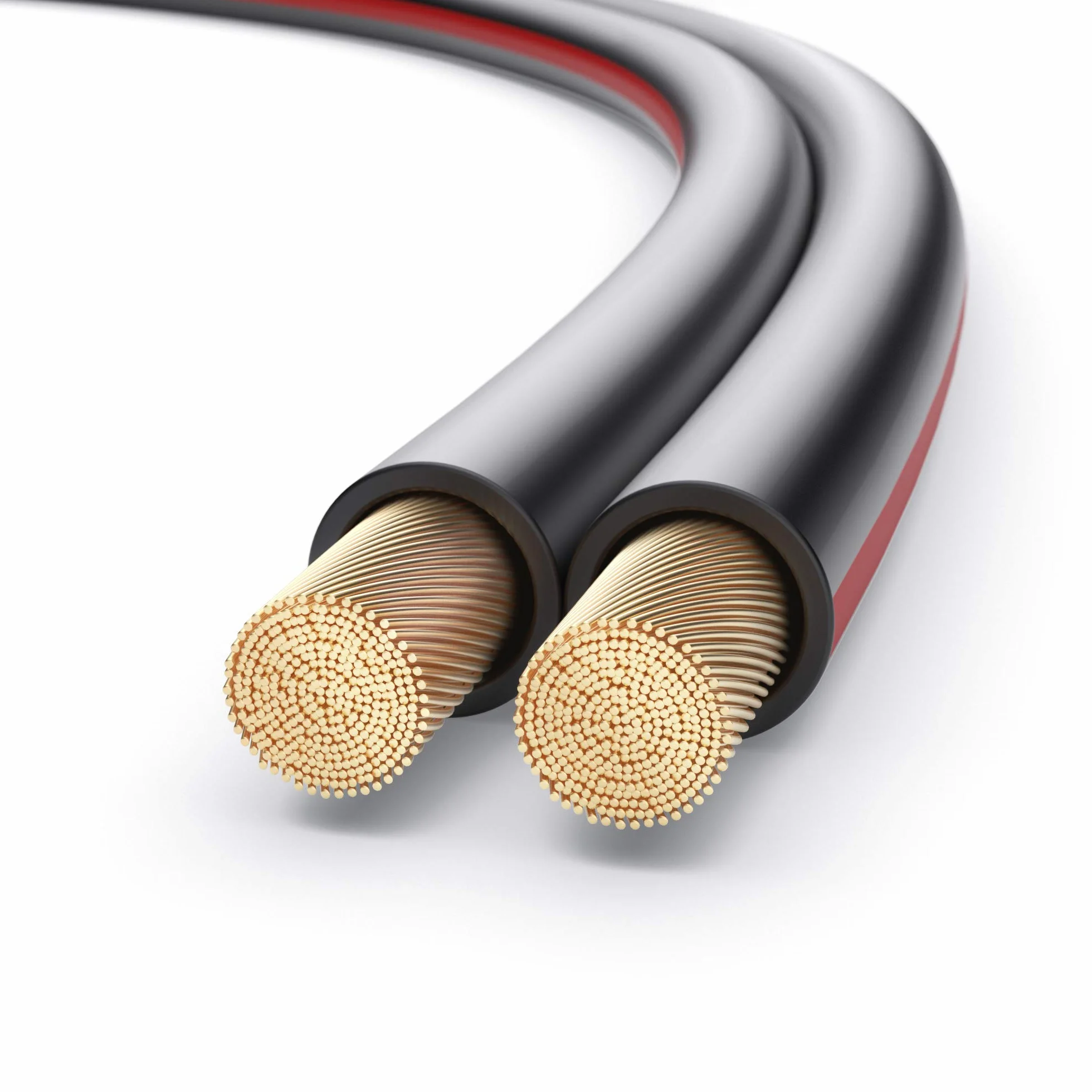 PureLink Kabel głośnikowy OFC 2 x 4,00 mm² 0,20 mm, 100,0 m, kabel miedziany z czystej miedzi do głośnika HiFi głośników subwoofera, kabel audio z oznaczeniem polaryzacji, czarny