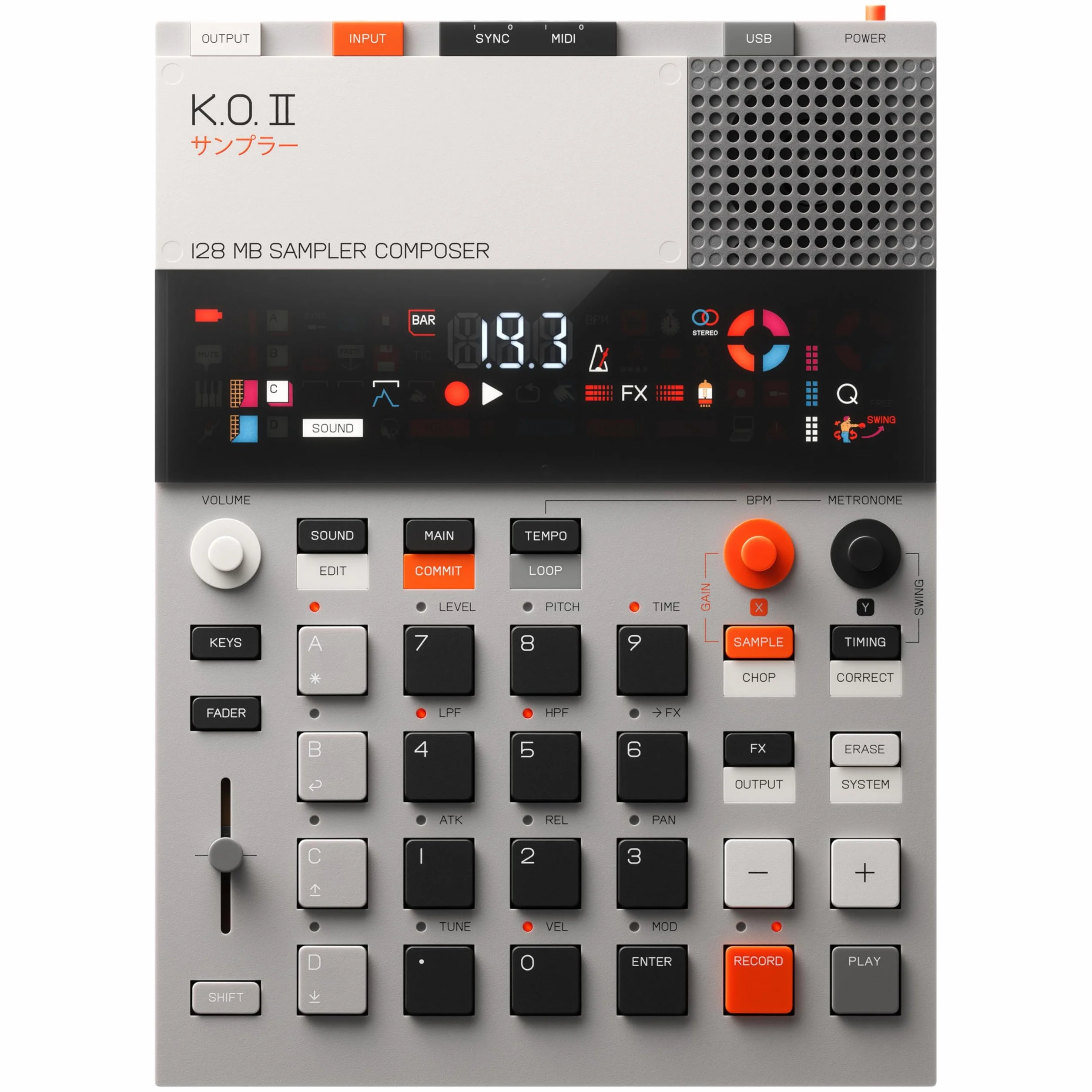 Teenage Engineering EP–133 K.O. II 128 MB Sampler Automat Perkusyjny Sekwencer