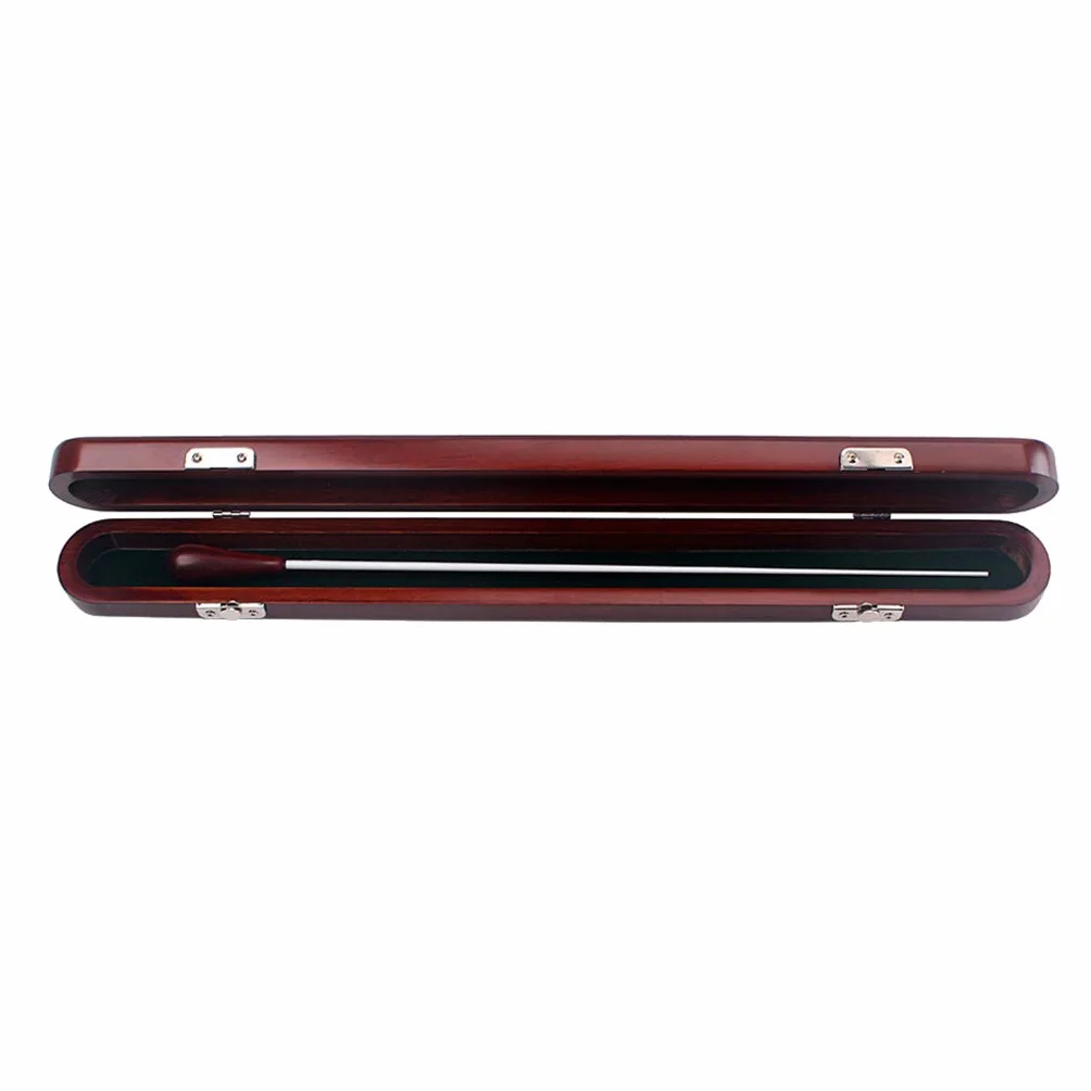 Alnicov Red Wood Conductor Music Baton Drewniane pudełko z pałeczką Ręcznie robione