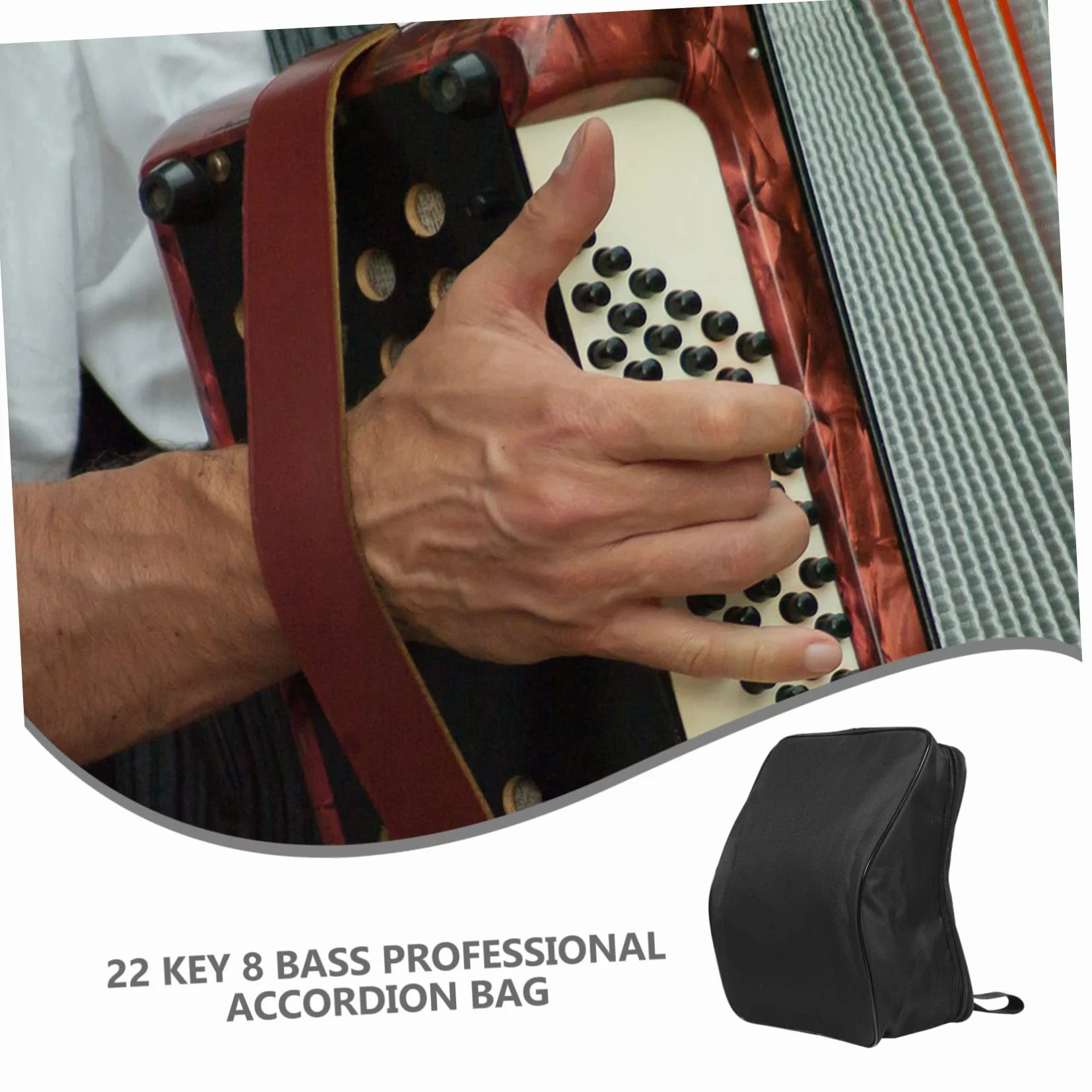 Torba Akordeon Bass Regulowana Wykonana z Materiału Oxford Wygodny Plecak Do Przenoszenia Instrumentów Idealna Do Ochrony Przed Zarysowaniami i Brudem