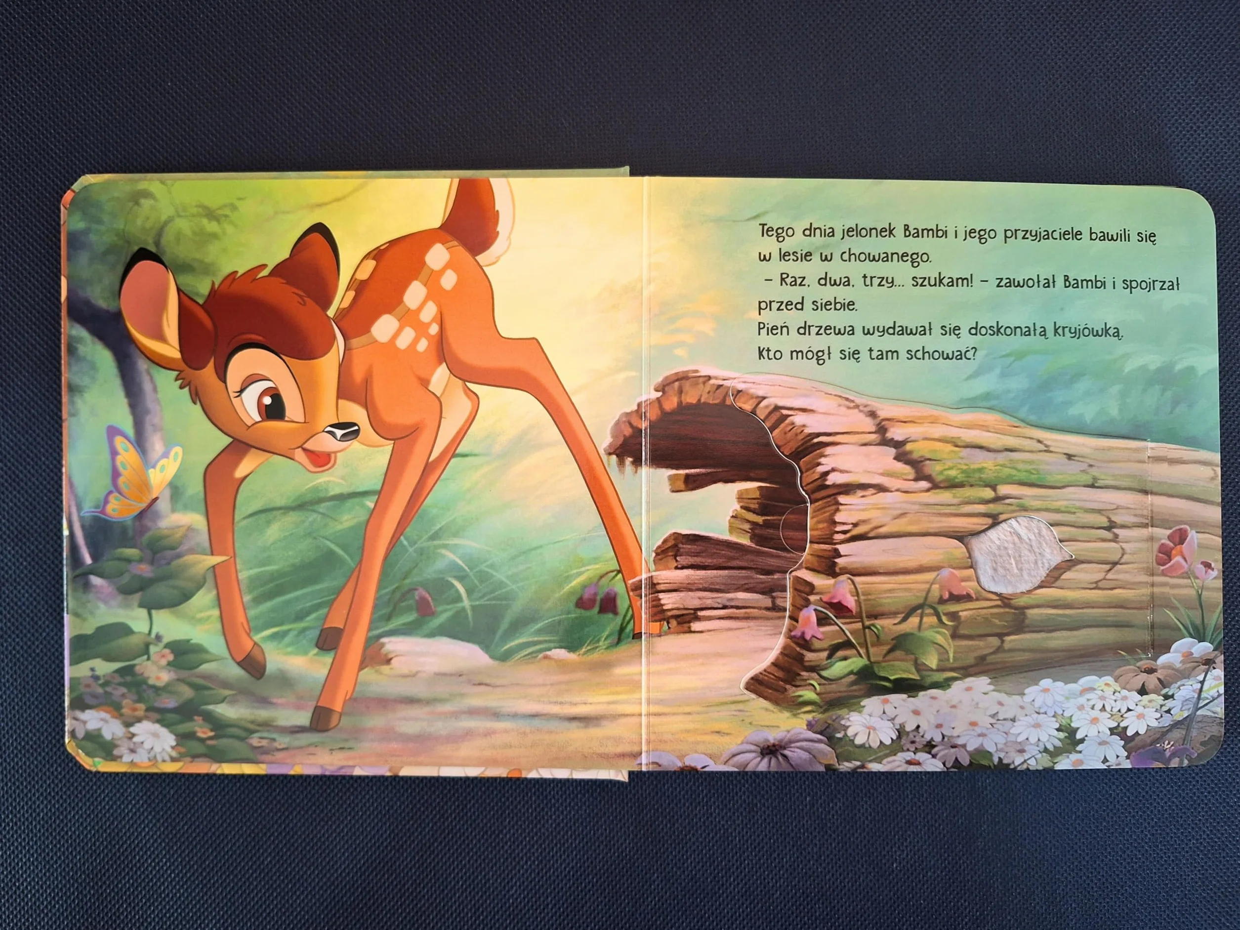 Zabawa w chowanego. Książeczka sensoryczna Disney