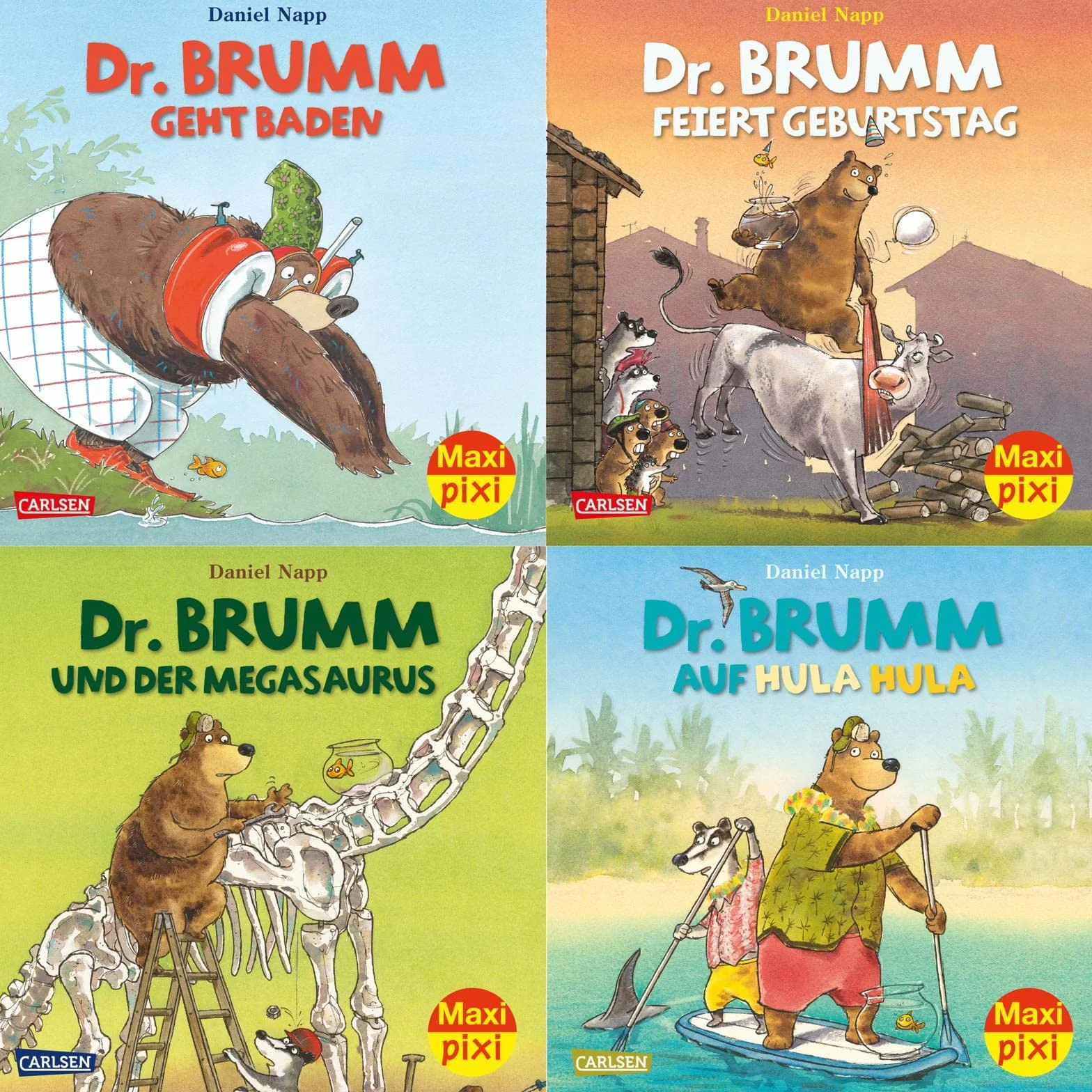 Maxi-Pixi-4er-Set 91: Neues von Dr. Brumm (4x1 Exemplar): Maxi-Pixi-4er-Set 91: Neues von Dr. Brumm (4x1 Exemplar) | 4 Minibücher für Kinder ab 3 Jahren