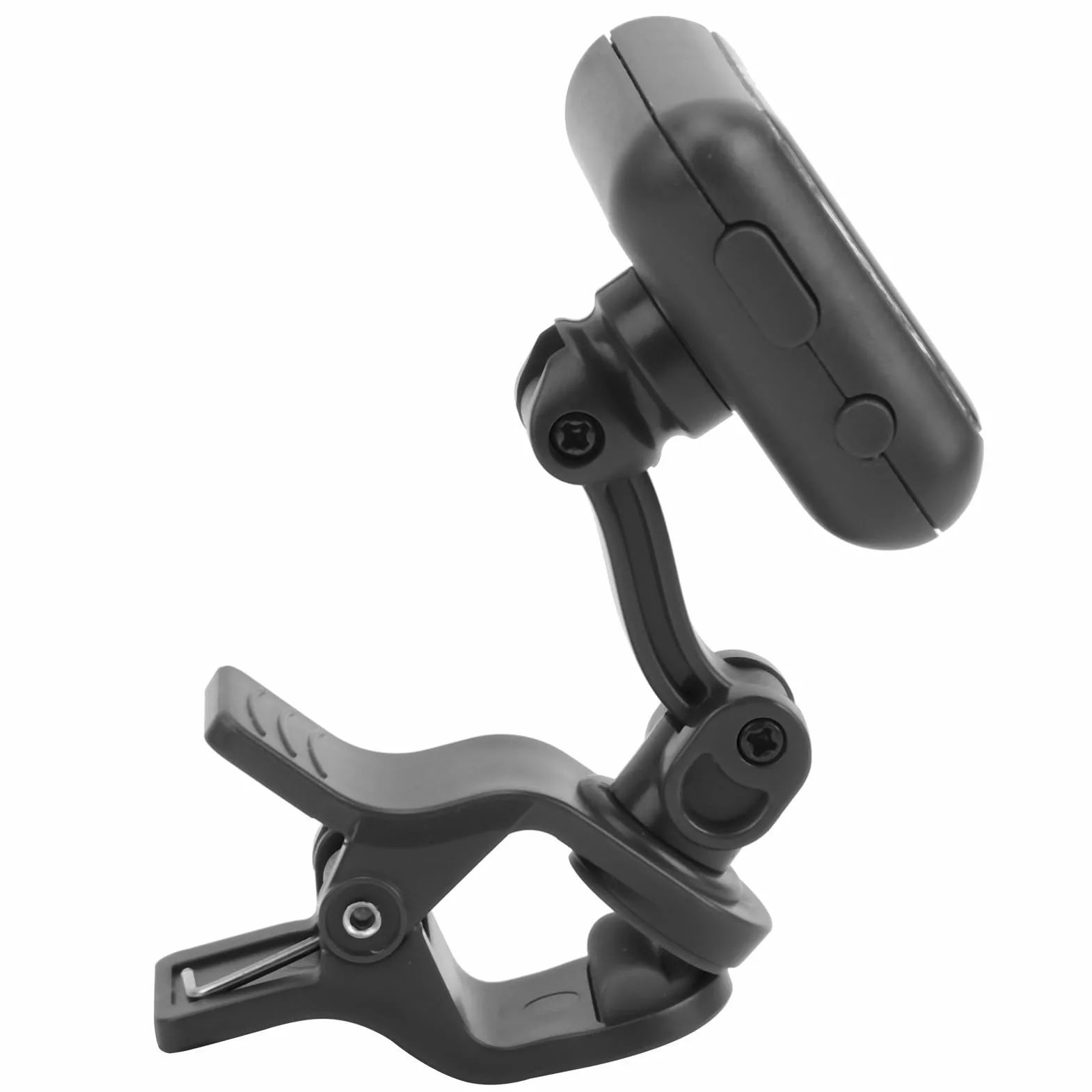 Clip-On Guitar Tuner USB Rechargeable Headstock Tuner Electric Guitar Tuner for Violin Ukulele Tuner AT‑102 with Color Screen(AT-102 Black)
