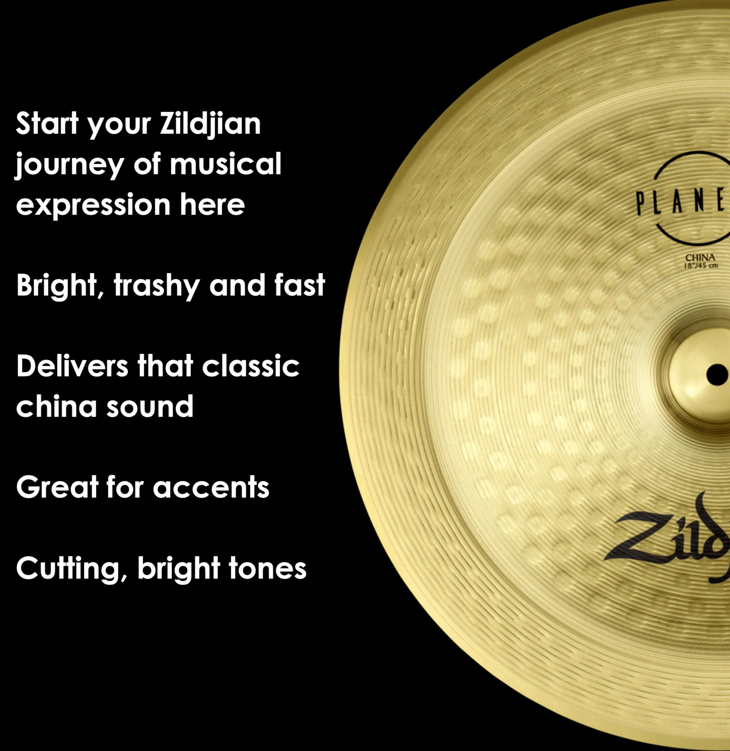 Zildjian Planet Z China 18" Version 2020 - Talerz chiński