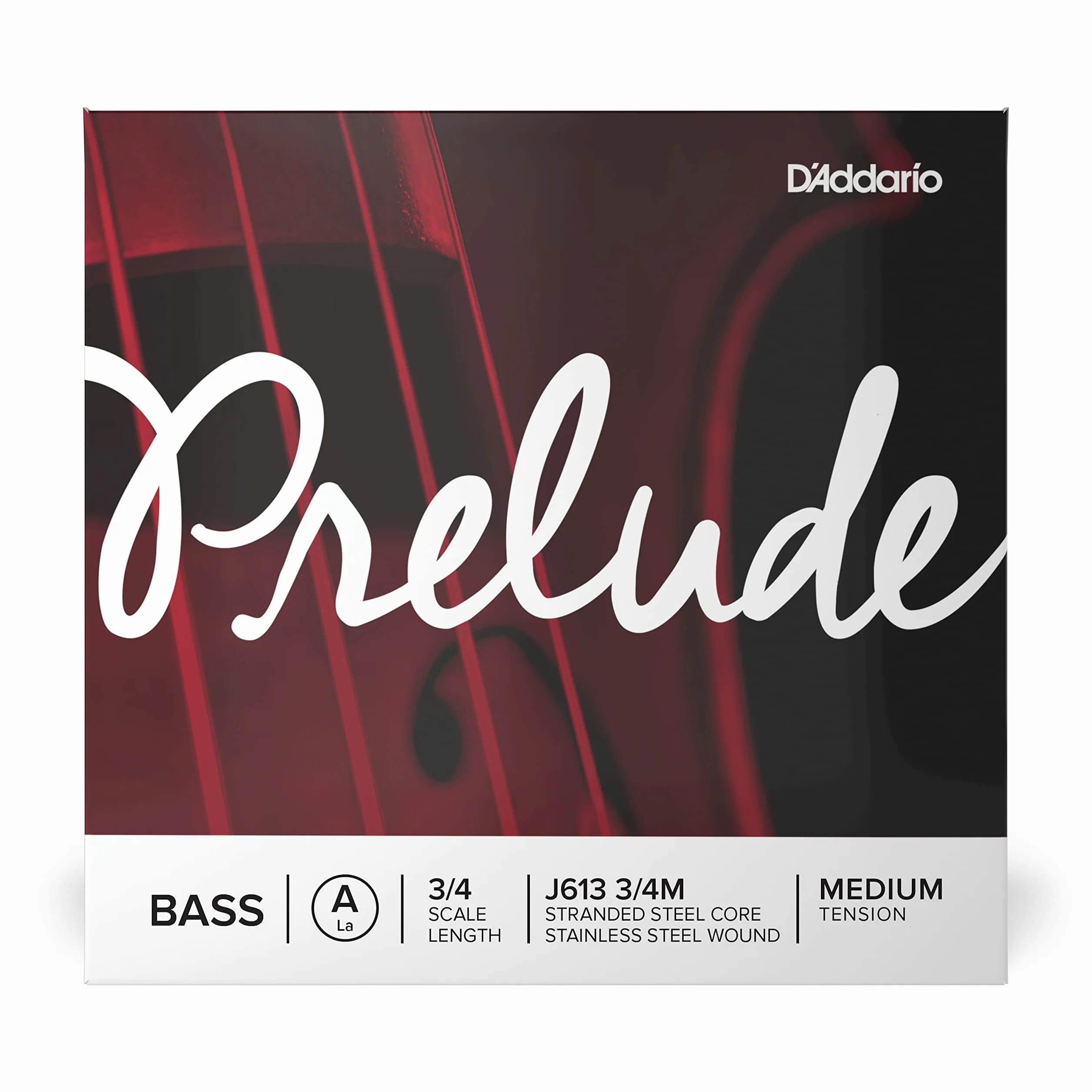 D'Addario J613-3/4M Prelude kontrabas struna A stal węglowa nikiel 3/4 średni