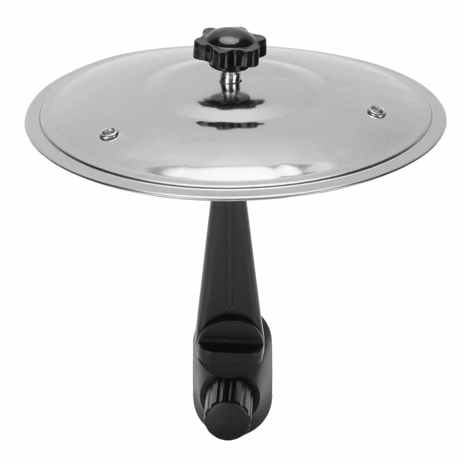 RiToEasysports CARMAC CYMBAL AIR AIR CENT MINI DRUM CYMBAL CLIPON Rodzaj Pulpitów Samochodowych z Regulowanym Stopem ABS ABS dla Miłośników Muzyki Perkusistów (SILVER)