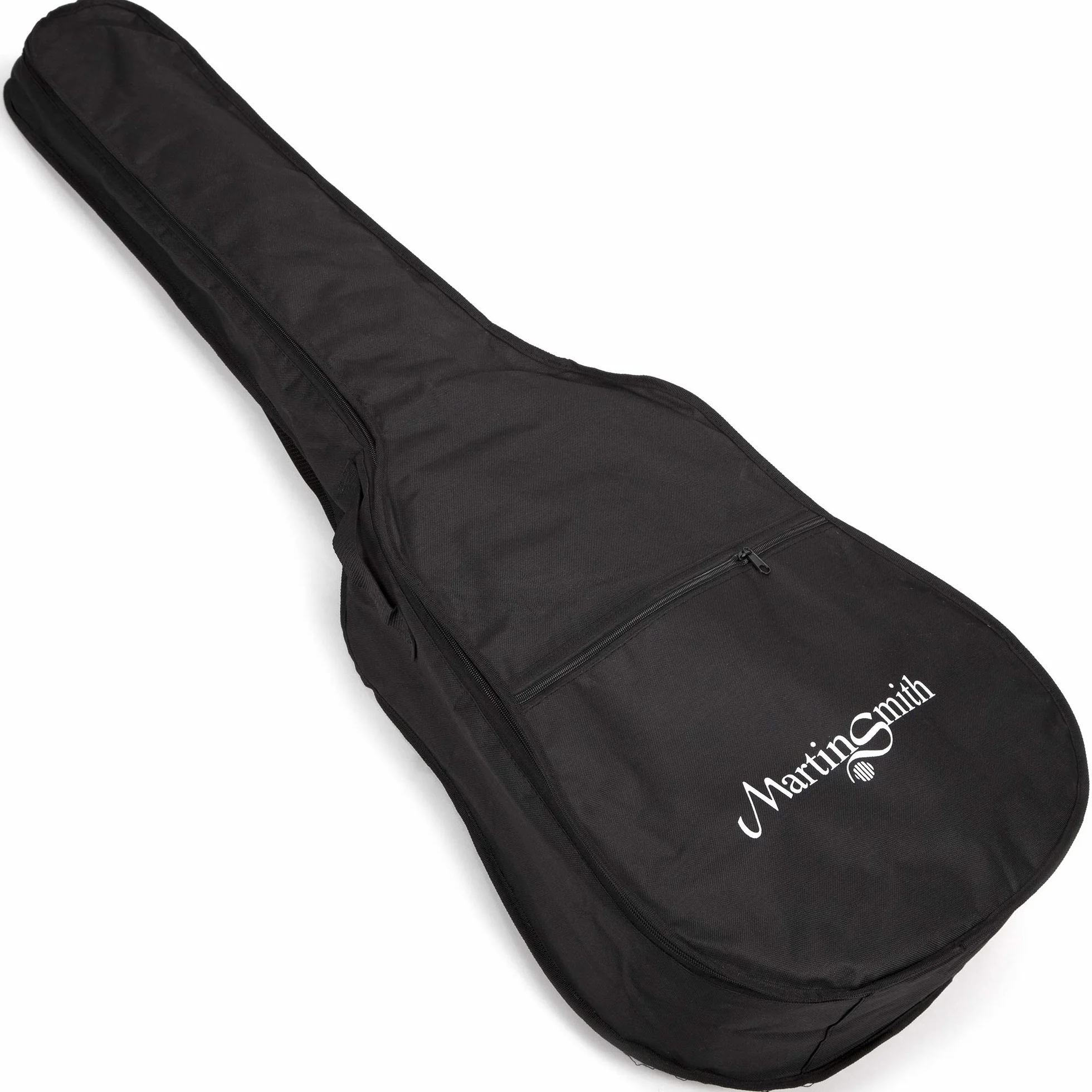 Martin Smith zestaw gitarowy akustyczny z pełnowymiarową gitarą akustyczną, statywem, tunerem, torbą, paskiem, plettrami i lekcjami