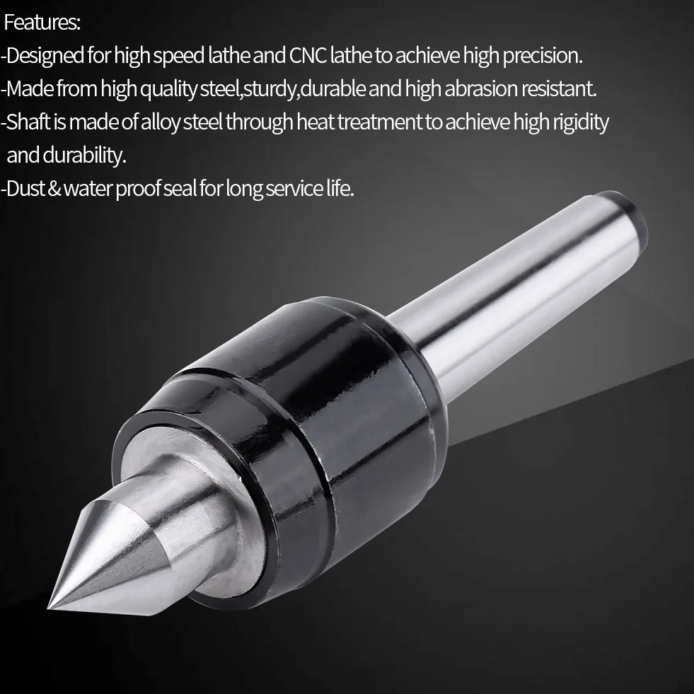 MK2 Live Center mitlaufende Körnerspitze Precision Revolving Stahl Punkt 60 Grad für Machine Taper CNC Drehmaschine Werkzeug