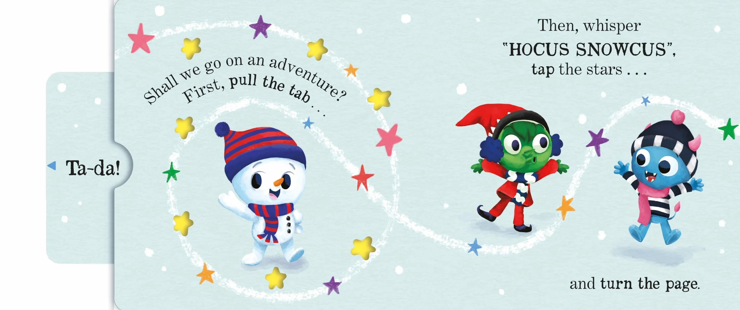 There’s a Little Snowman in Your Book: An interactive Christmas board book