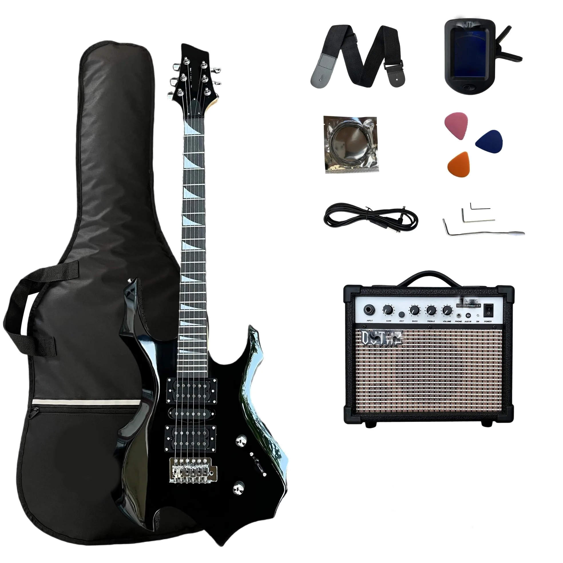 Guitar Tuning Pegs Set Czarny Zestaw Do Gitary Elektrycznej Ze Wzmacniaczem
