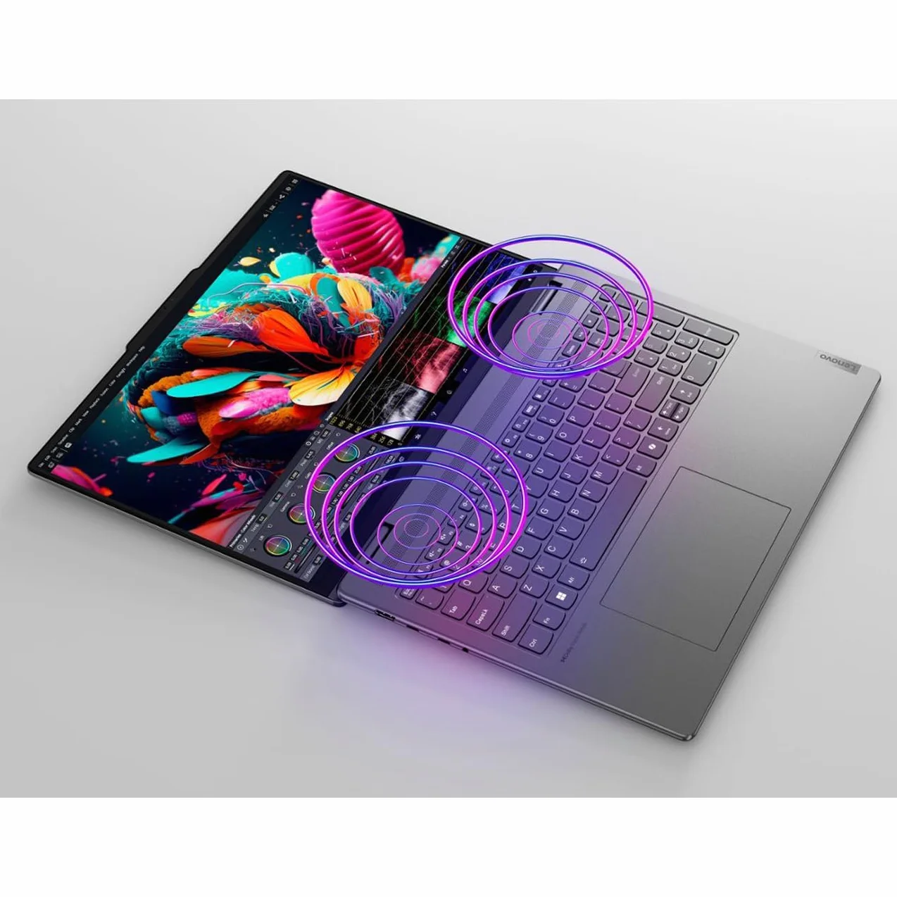Lenovo Laptop Yoga 7i 2 w 1, ekran dotykowy 2K 40.6 cm, Core Ultra 7 155U, 16 GB DDR5, 1 TB PCIe SSD, Wi-Fi 6E, podświetlany KB, czytnik FP, TB 4, kamera internetowa, klawiatura, wersja amerykańska KB
