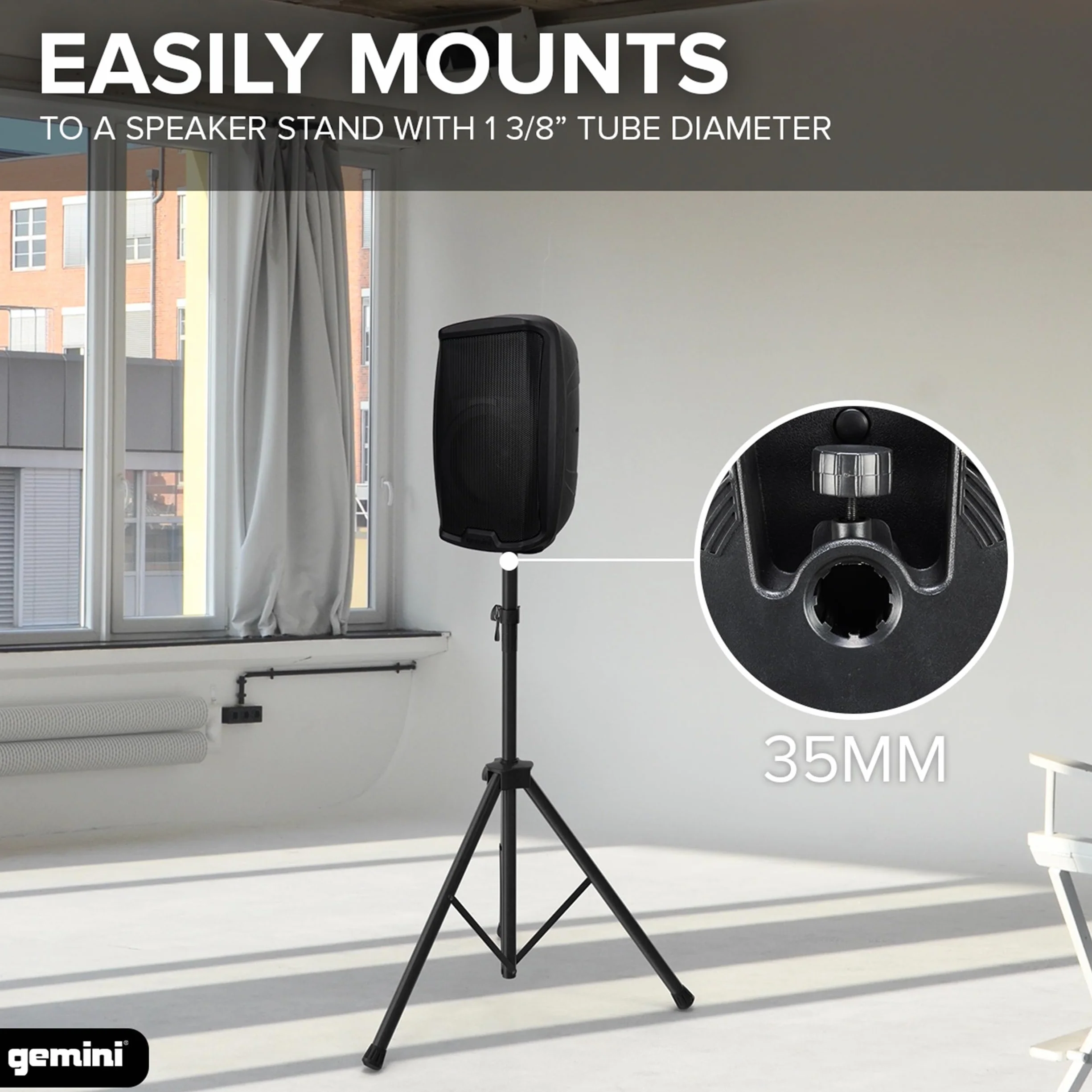 Gemini Sound AS-2108BT Active Bluetooth PA System 500W DJ Głośniki Woofer TWS