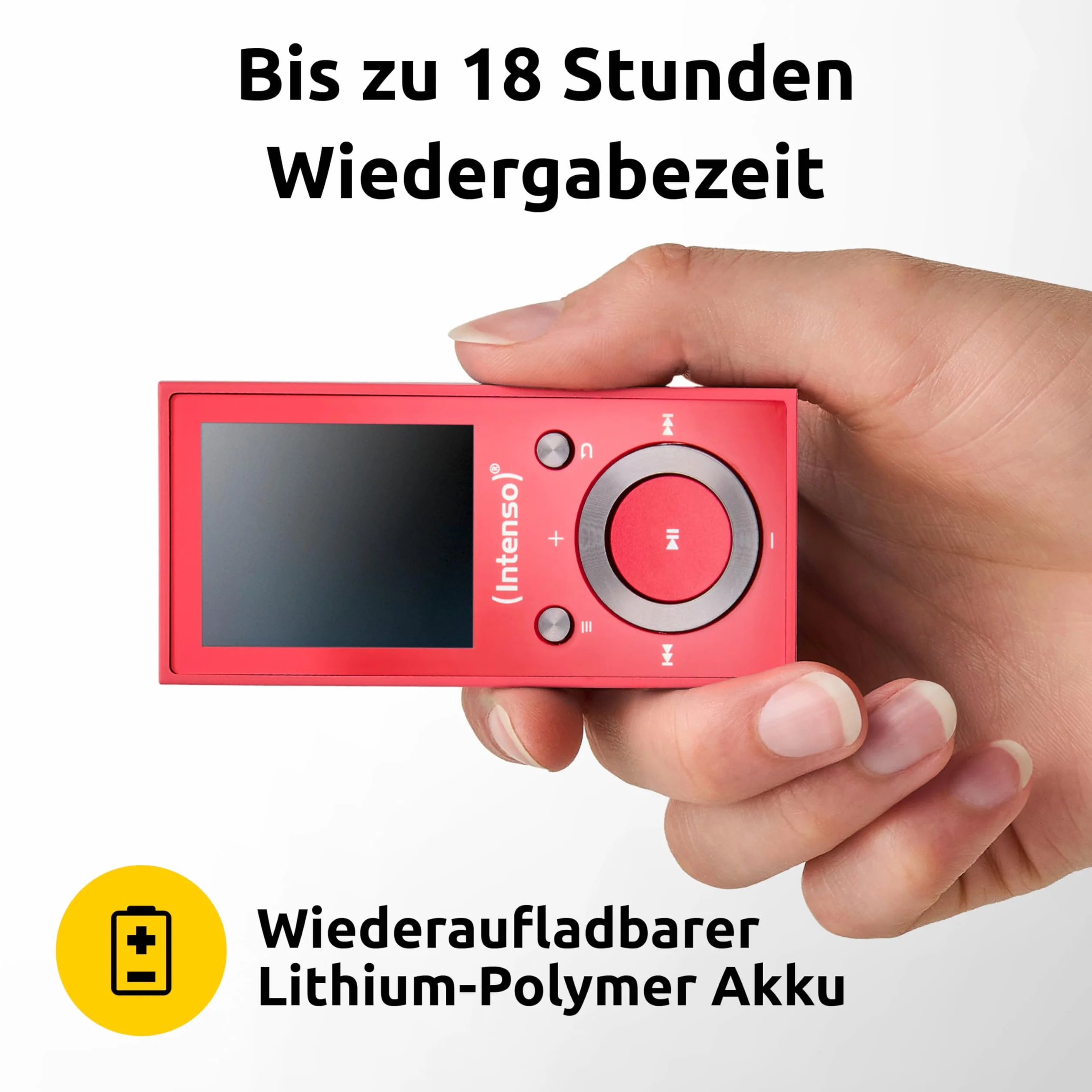 Intenso Odtwarzacz MP3 Skuter wideo 1,8 cala Bluetooth Różowy