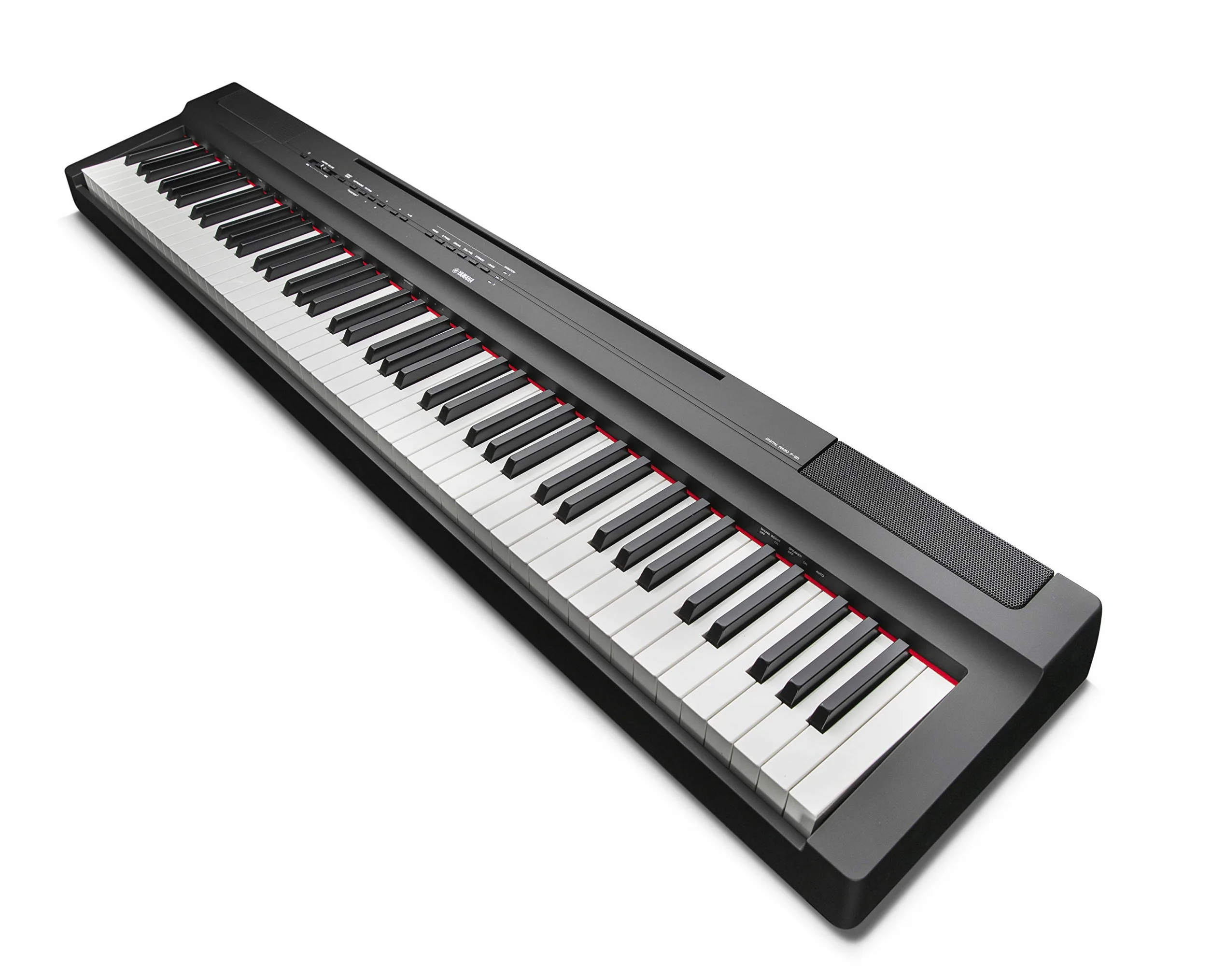 Yamaha P-125 przenośne pianino cyfrowe - smukłe, dynamiczne i mocne, dla hobbystów i początkujących, czarne