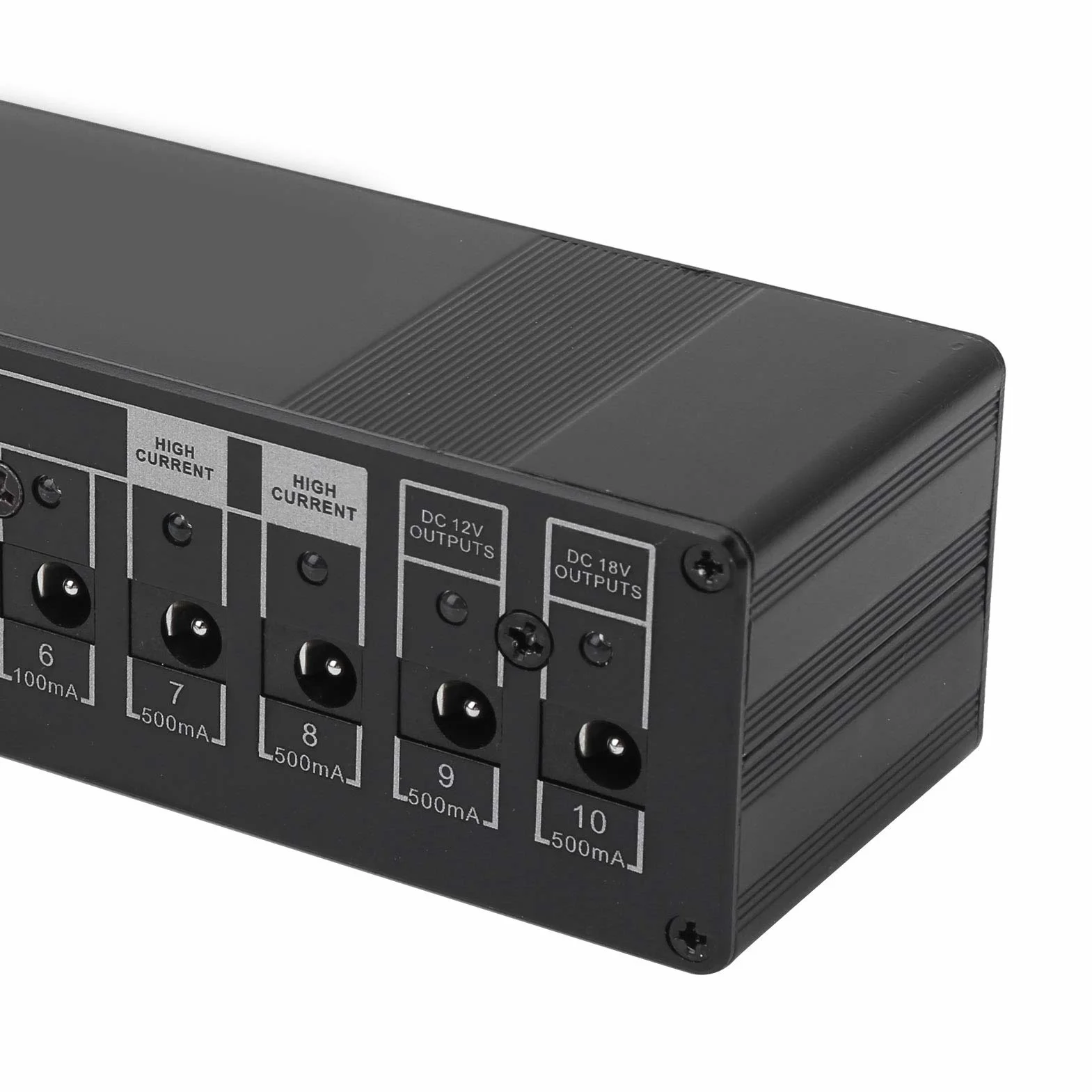Cocoarm Zasilacz do pedałów efektów gitarowych, przenośny, 10 kanałów, ochrona izolacji – 9 V/12 V/18 V, 100-240 V (wtyczka UE)