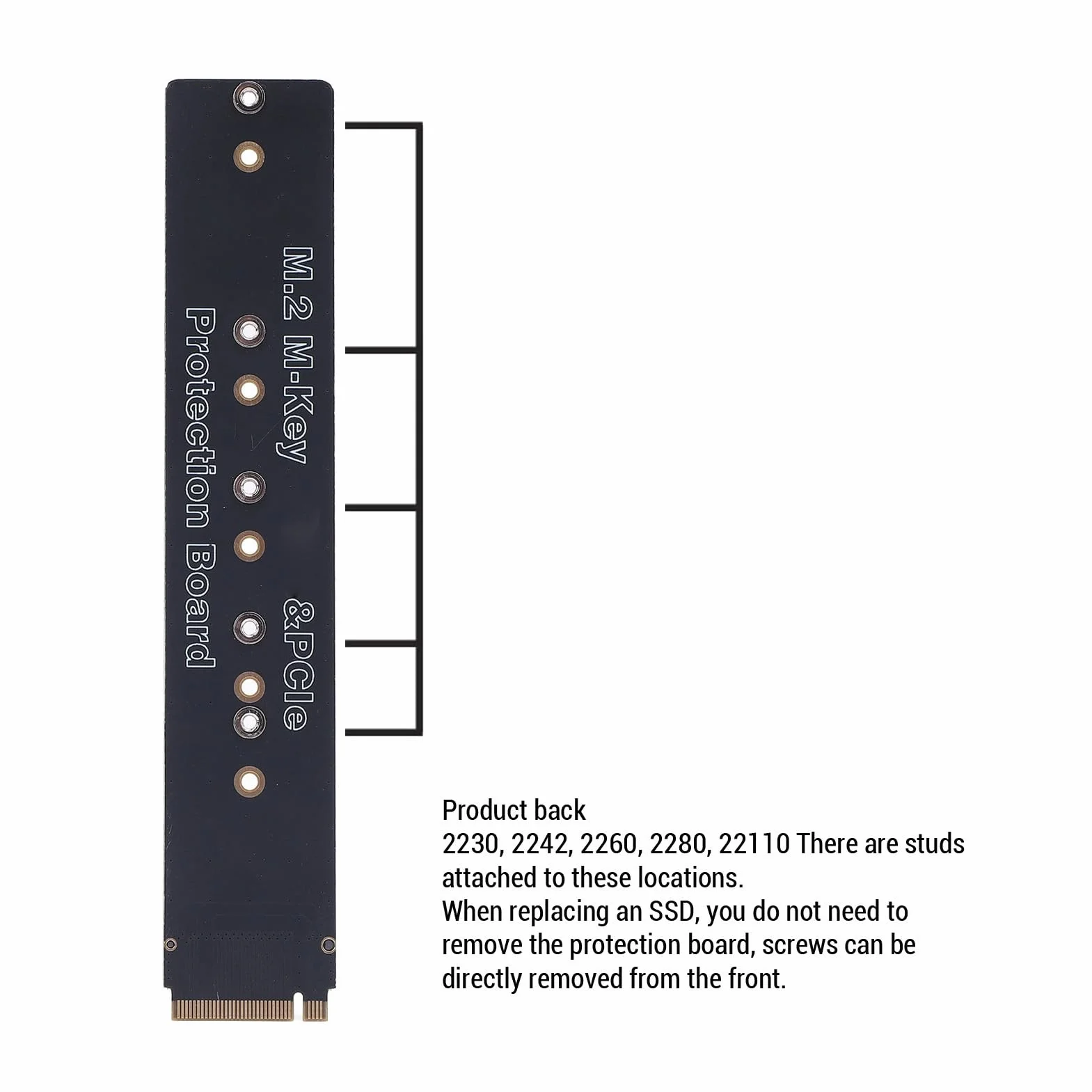 XUMIUZIY Karta Adaptera PH441 M2 NVME PCIe, Karta rozszerzeń SSD na PCIe z ochroną testową Gold Finger, Kompatybilna z Dyskiem SSD 2230 2242 2260 2280 22110 dla Systemu Operacyjnego