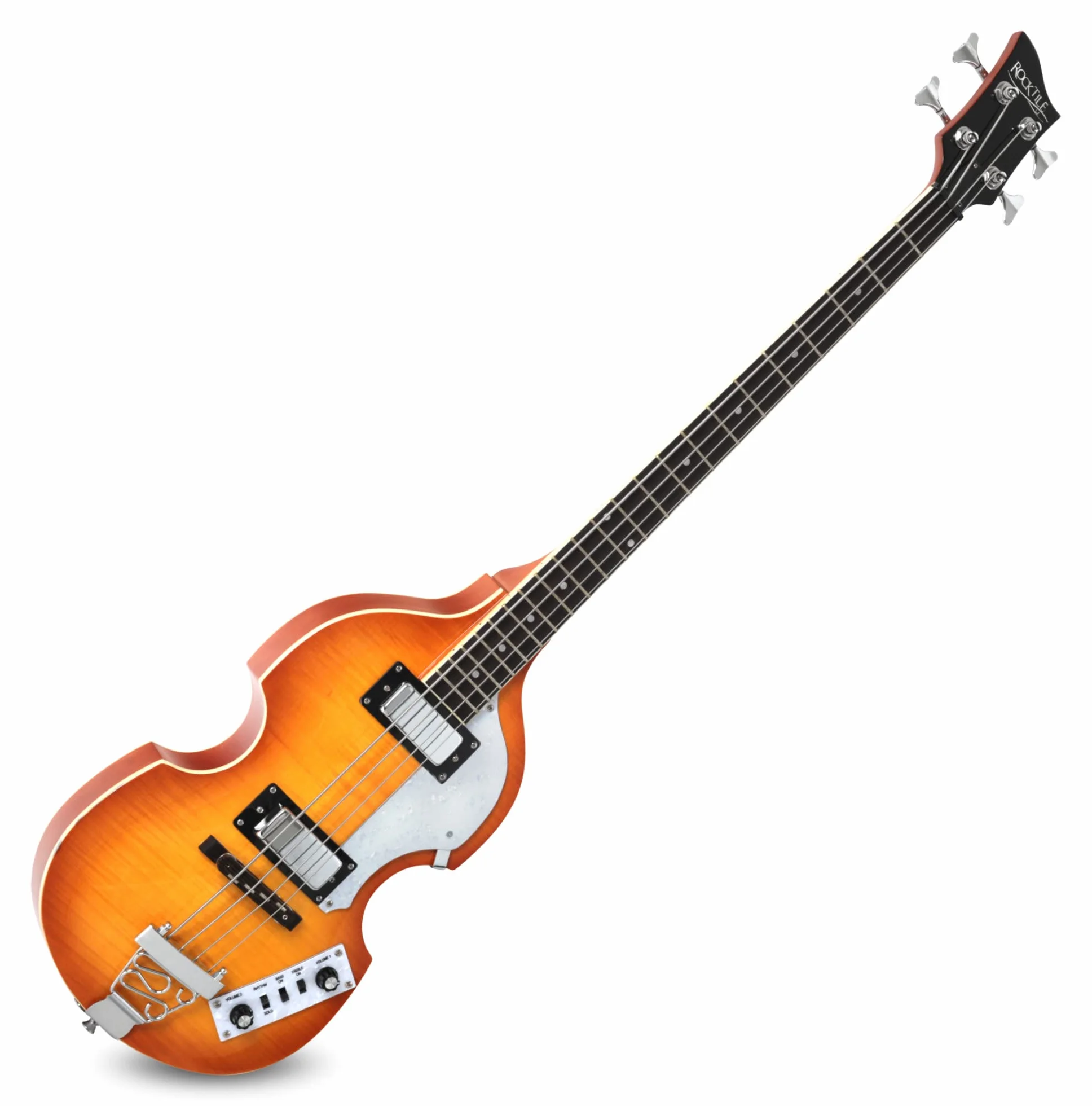 Rocktile VB-1 "Sir Paul" Vintage Beatbass - Bas skrzypcowy - Gitara basowa - Hollowbody - 2 humbuckery - Sunburst