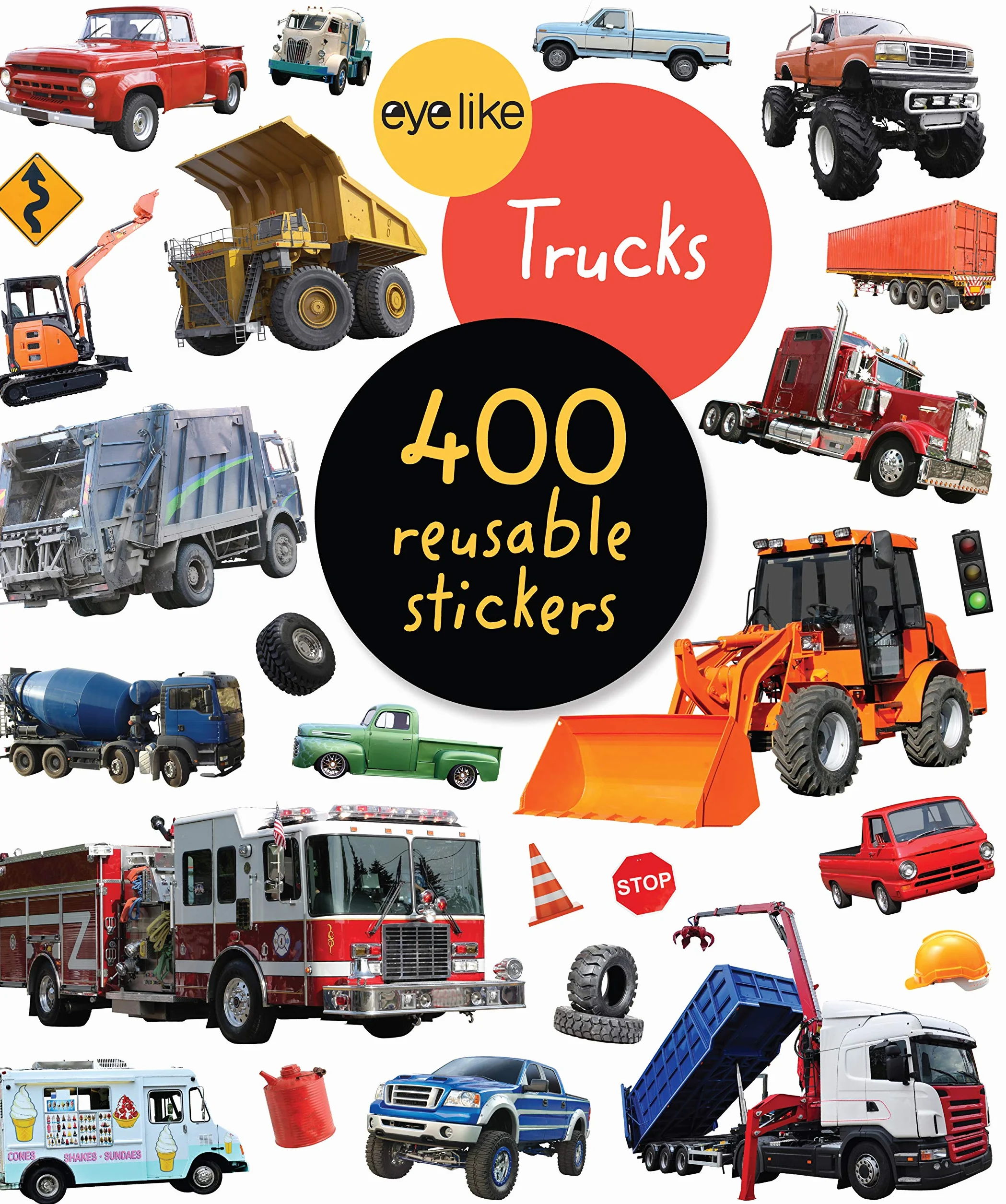 EyeLike Stickers: Trucks: 400 reusable stickers