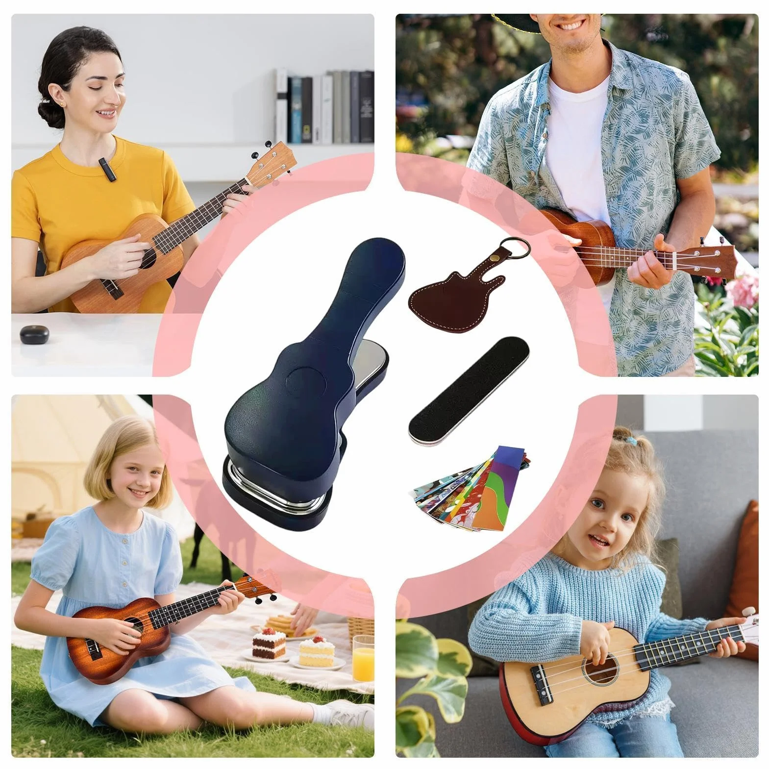Wycinarka do kart gitarowych, precyzyjne, stabilne cięcie, wycinarka do kart, dla kobiet, mężczyzn, dorosłych, początkujących, do domu, wewnątrz, na zewnątrz, codzienna praktyka