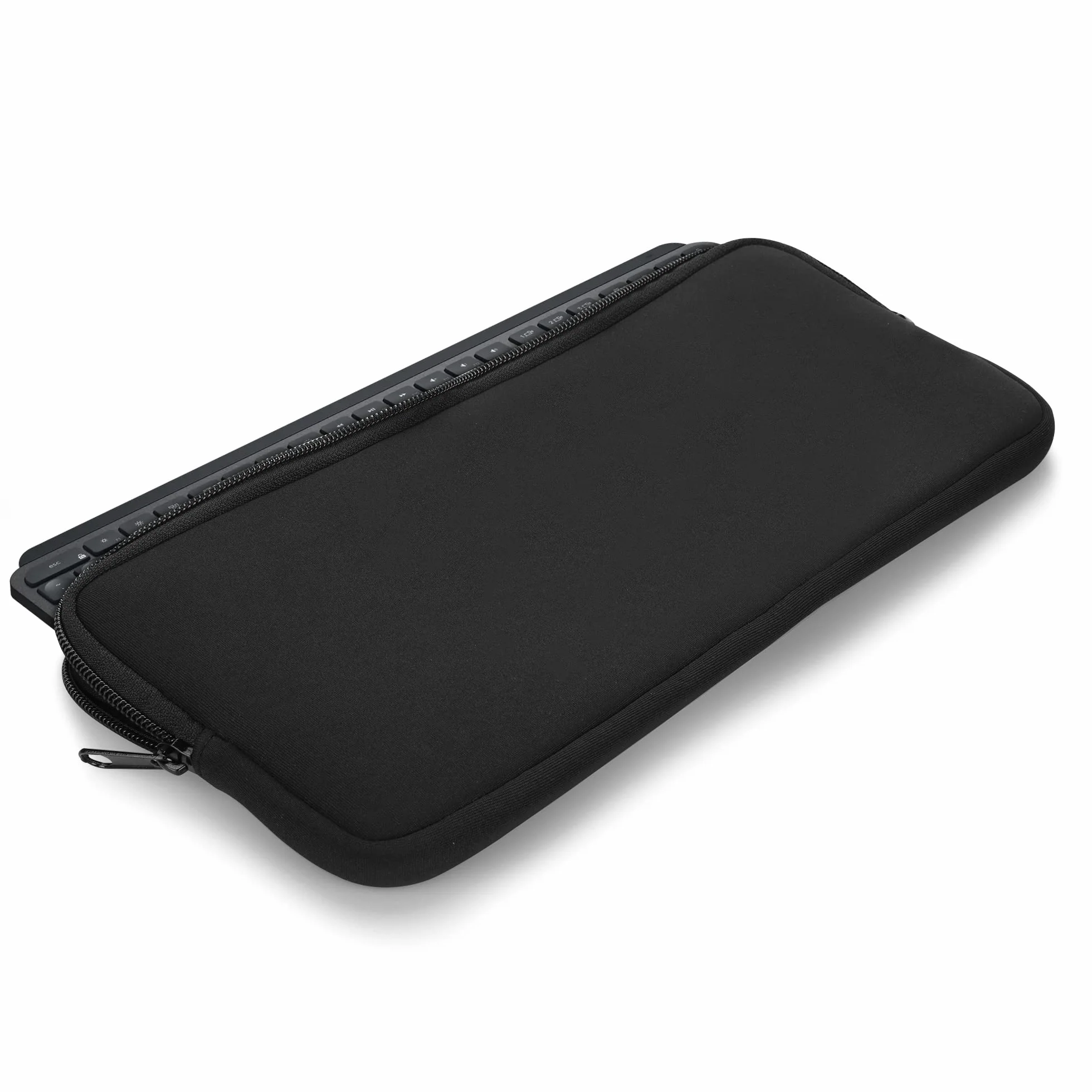 kwmobile Neoprenowe etui kompatybilne z Logitech Mx Keys Mini Wireless - etui na klawiaturę, miękki rękaw podróżny, czarne