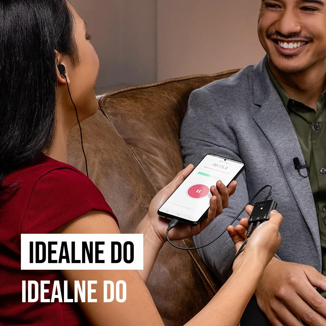 RØDE AI-Micro Ultra-kompaktowy dwukanałowy interfejs audio dla komputerów, smartfonów i tabletów