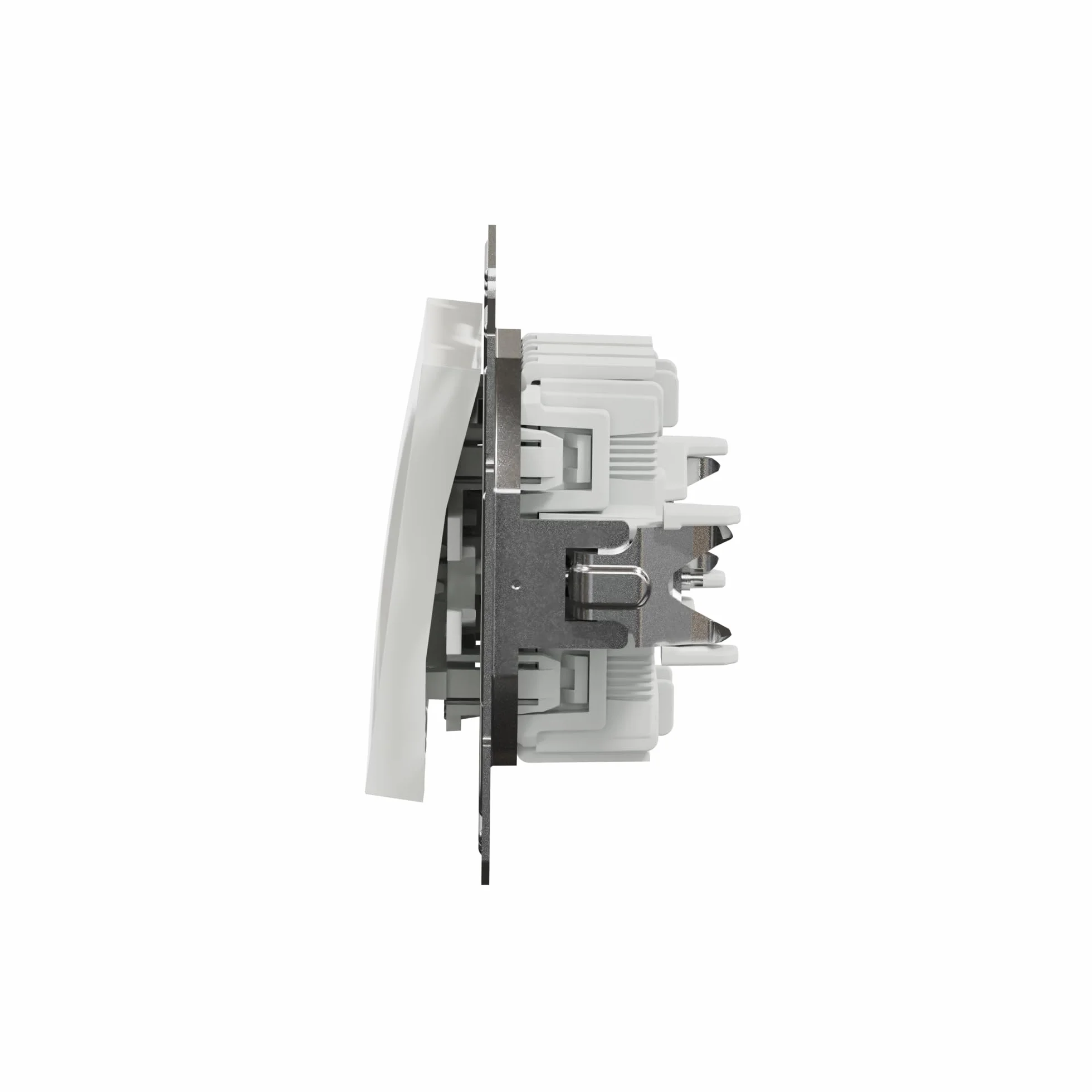 Schneider Electric Asfora EPH0670121D przełącznik podwójny. podtynkowy 10 AX- 250 V, zaciski wtykowe, biały