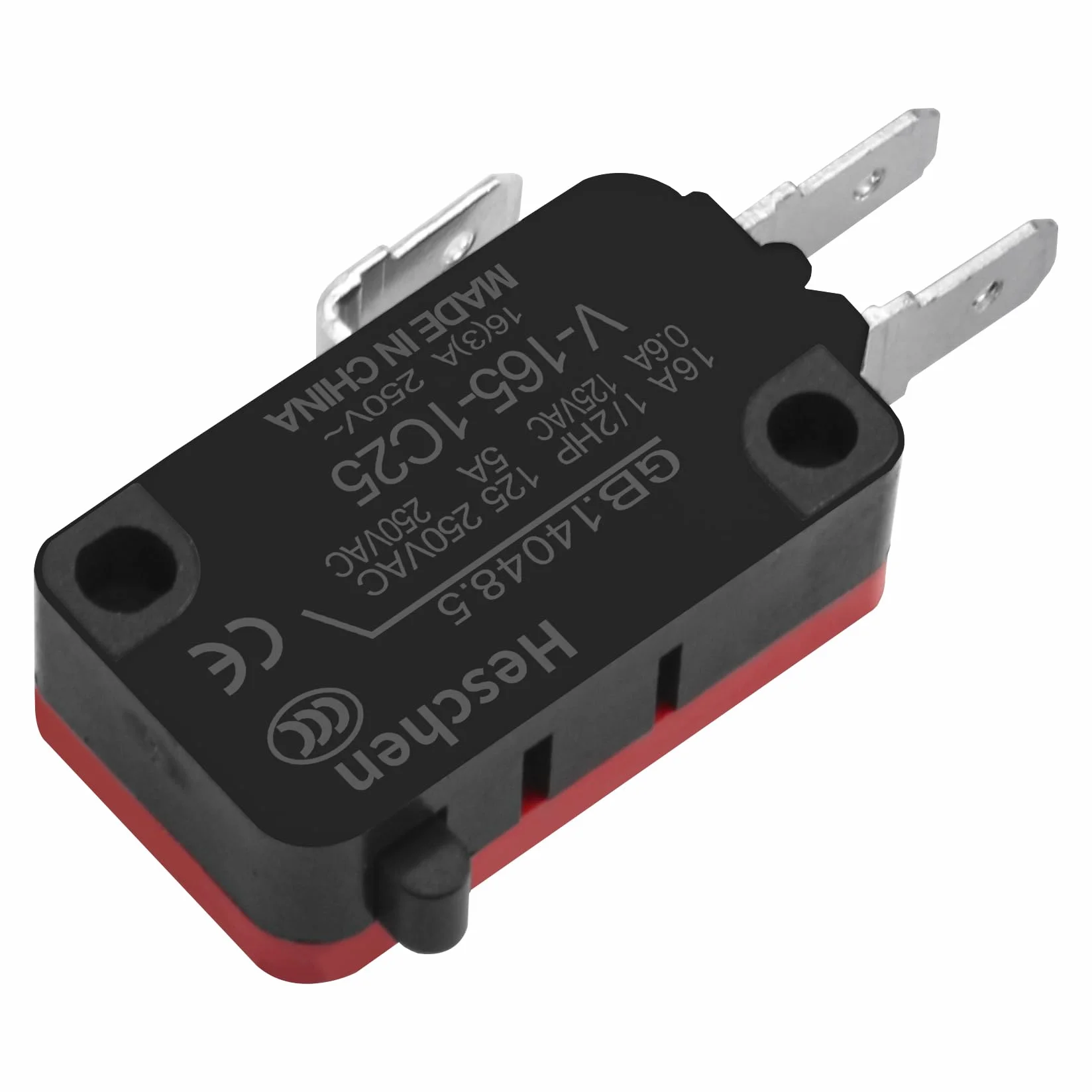 Heschen mikro przełącznik V-16-1C25 SPDT wtyk typ 16A 250 V AC 5 szt.
