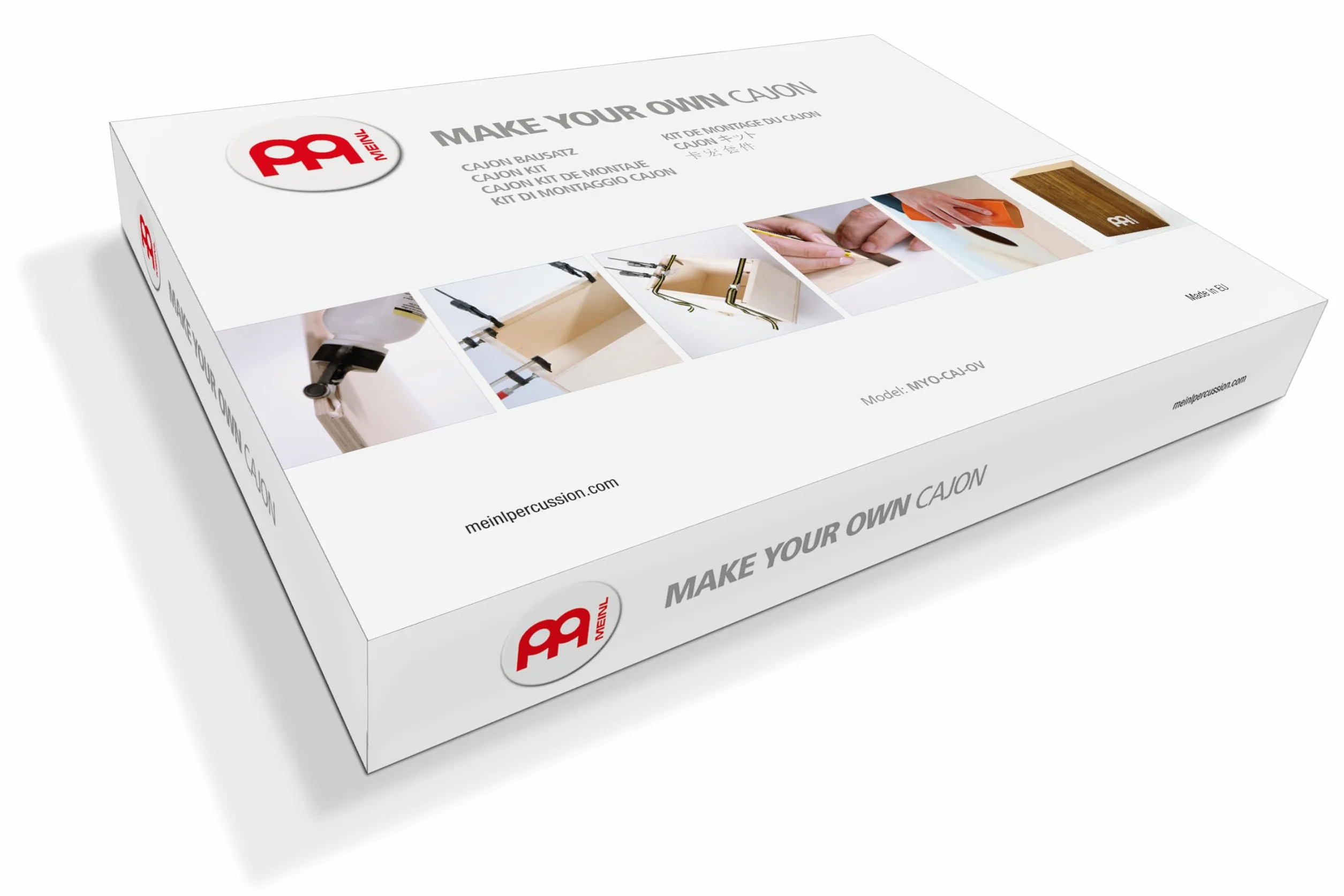Meinl Percussion MYO Cajon Kit – Kompaktowy Cajon DIY Do Samodzielnego Złożenia – Dla dzieci i dorosłych – Panel Przedni Brzoza Ovangkol (MYO-CAJ-OV)