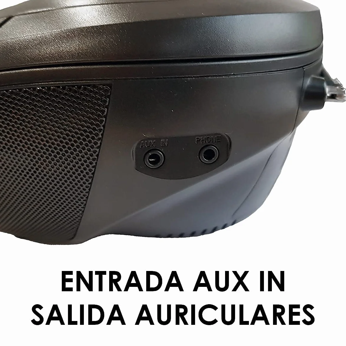 Boombox Przenośne radio CD Bluetooth BSL PCD-31 czarne | z mocą 2 W RMS | Radio FM i port USB odtwarzacz MP3 | Wyświetlacz LCD | AUX IN | Wyjście słuchawkowe