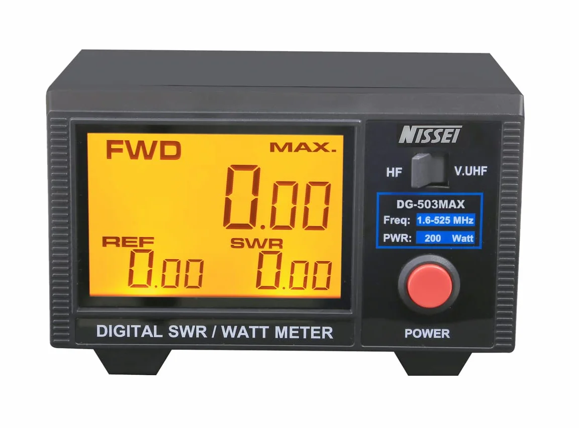 NISSEI DG-503 MAX Cyfrowy miernik Roe (SWR) i Moc - CW/FM/FDMA/DMR (TDMA)/Am/SSB (Pep)