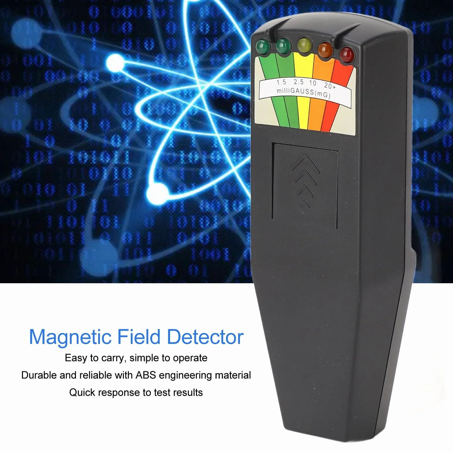 Detektor promieniowania EMF Meter, niezawodny tester promieniowania elektromagnetycznego Przemysłowa dioda LED do badań falami nadprzyrodzonymi