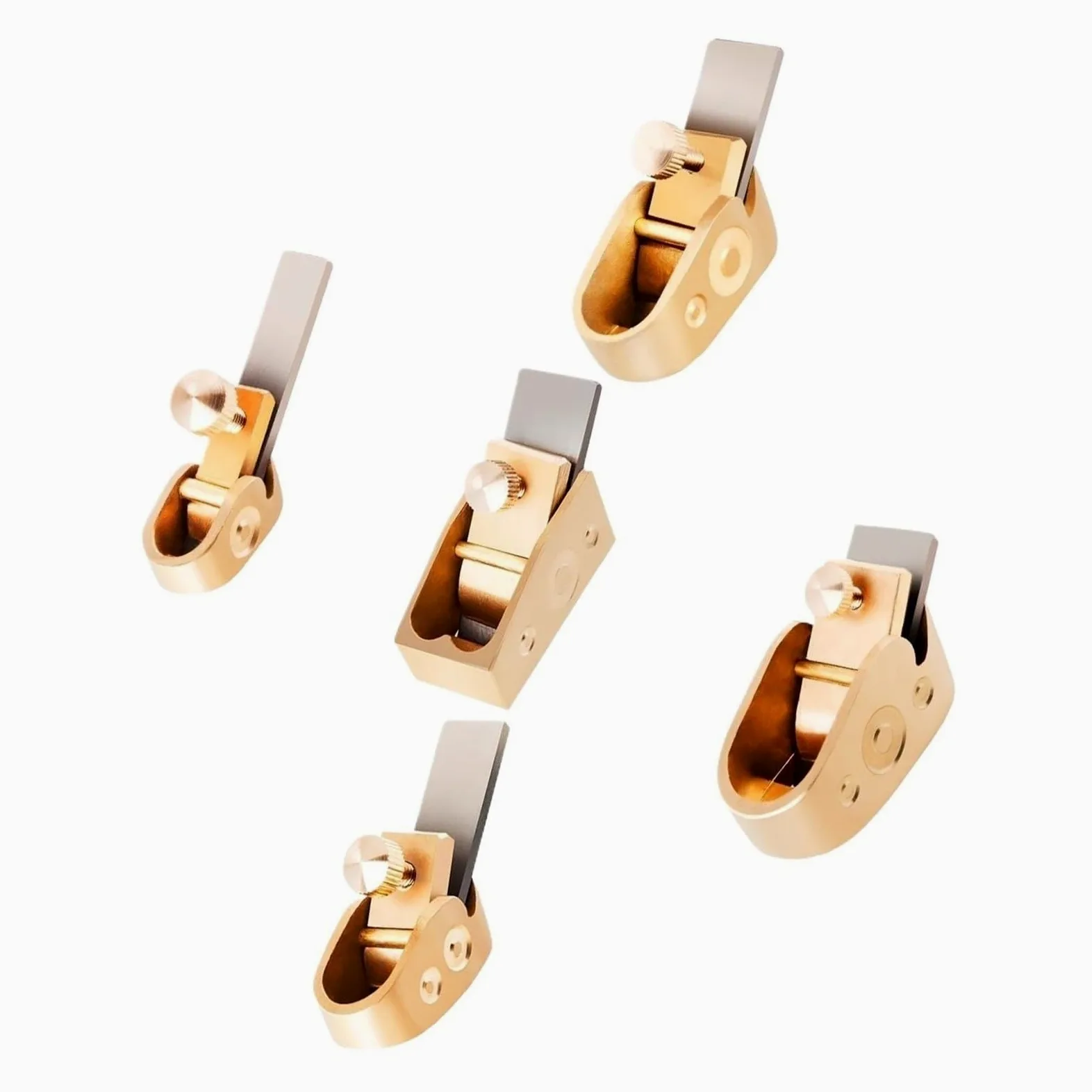 Strug Palcowy Do Obróbki Drewna Narzędzia Ze Stali Nierdzewnej Do 3/4 DIY Części Skrzypiec I Altówki Akcesoria Do Skrzypiec(5PCS SET)