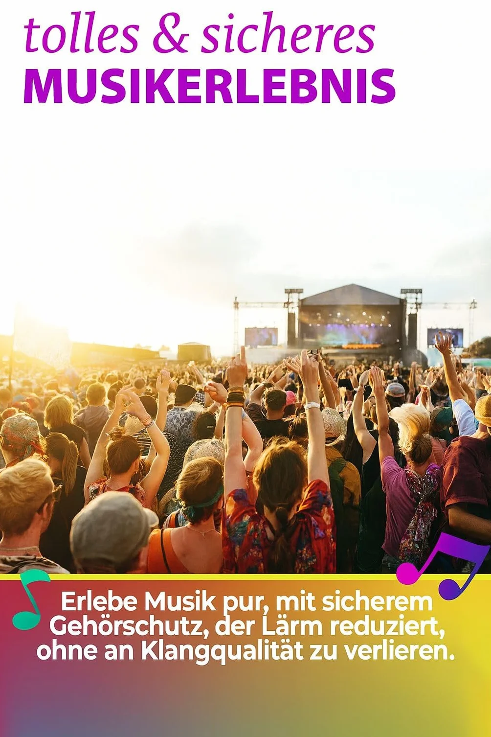 Wysokiej jakości zatyczki do uszu na imprezę, festiwal, dyskotekę, muzykę i koncert – wielokrotnego użytku i dyskretne z praktyczną zawieszką i etui