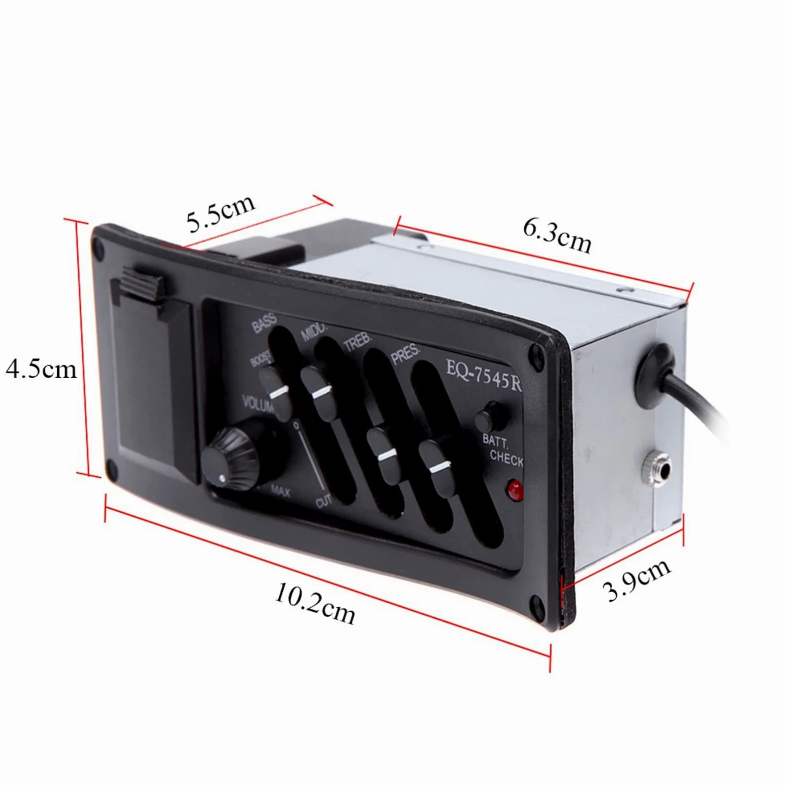 4-pasmowy Korektor Korektor Piezoelektryczny Przedwzmacniacz Przedwzmacniacz Do Gitary Akustycznej Wzmacniacz Tuner Gitara Pickup