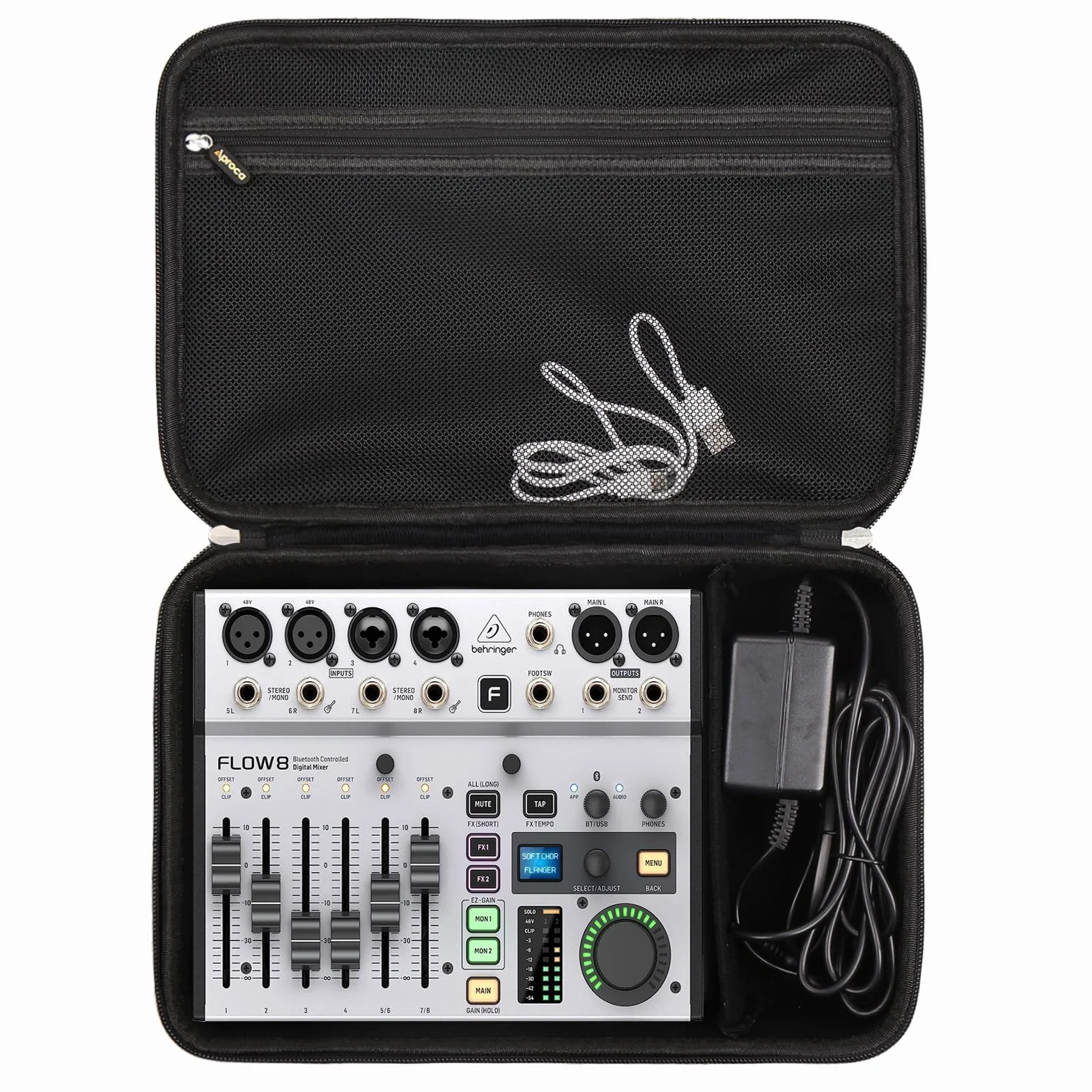 Aproca twarda walizka podróżna do Behringer Flow 8 Xenyx 802 Premium cyfrowy mikser 8 wejść