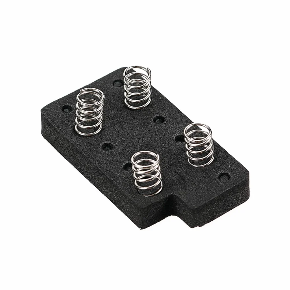 Piankowe podkładki z regulacją wysokości ze sprężyną do odbiorników humbucker do gitar elektrycznych, w kształcie litery L