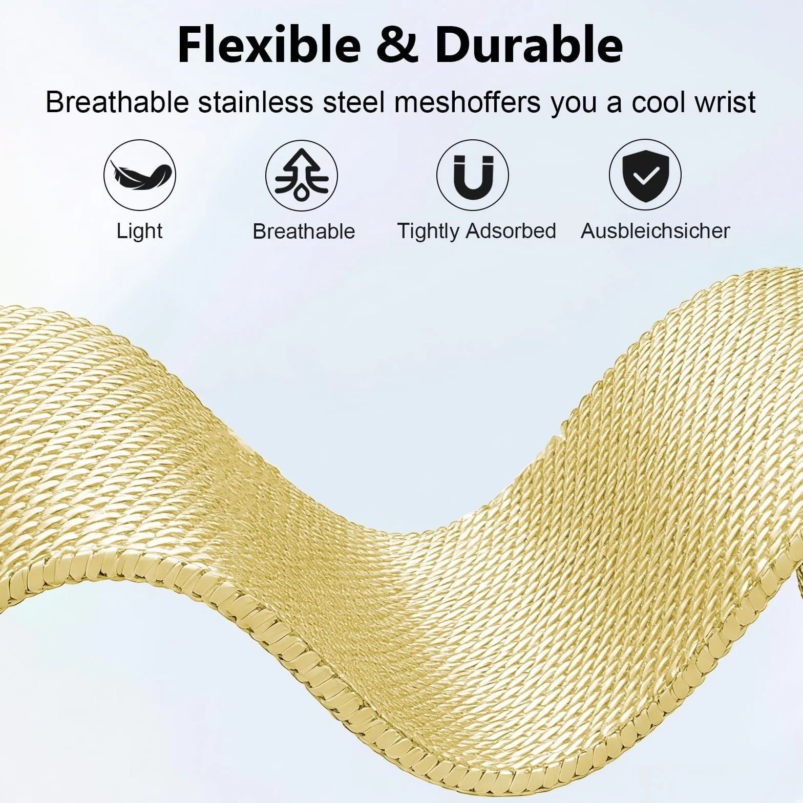Paski Mesh Stali Szlachetnej Kompatybilny z Huawei Band 11/Band 11 Pro, ZapięCie Magnetyczne/OddychająCy/Odporny ZużYcie, Metalowy Pasek Kobiet Męż Czyzn