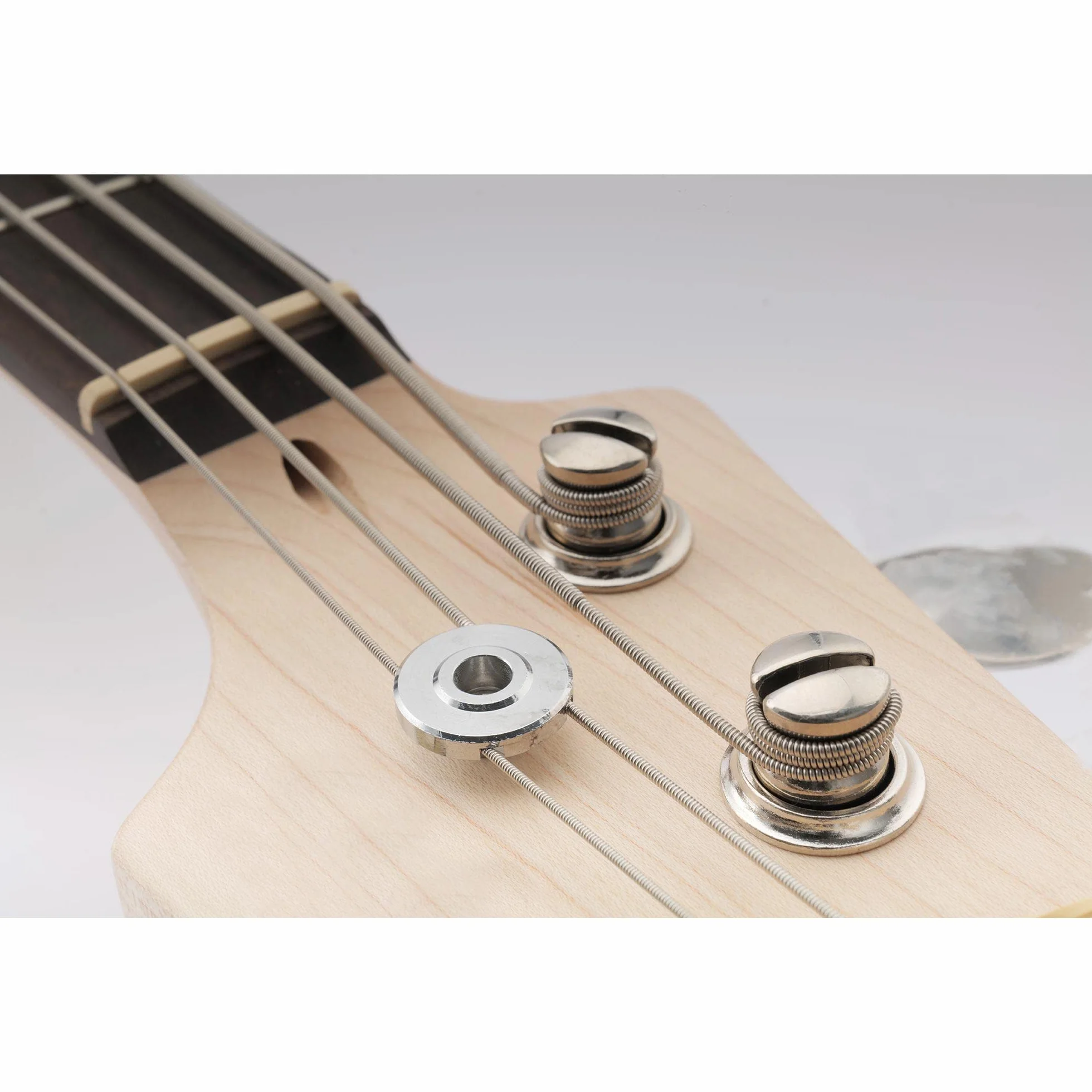 Musiclily Pro Okrągły Vintage Stalowa Docisk Strun Basu do Gitary Basowej Jazz Bass/Precision Bass, Nikiel