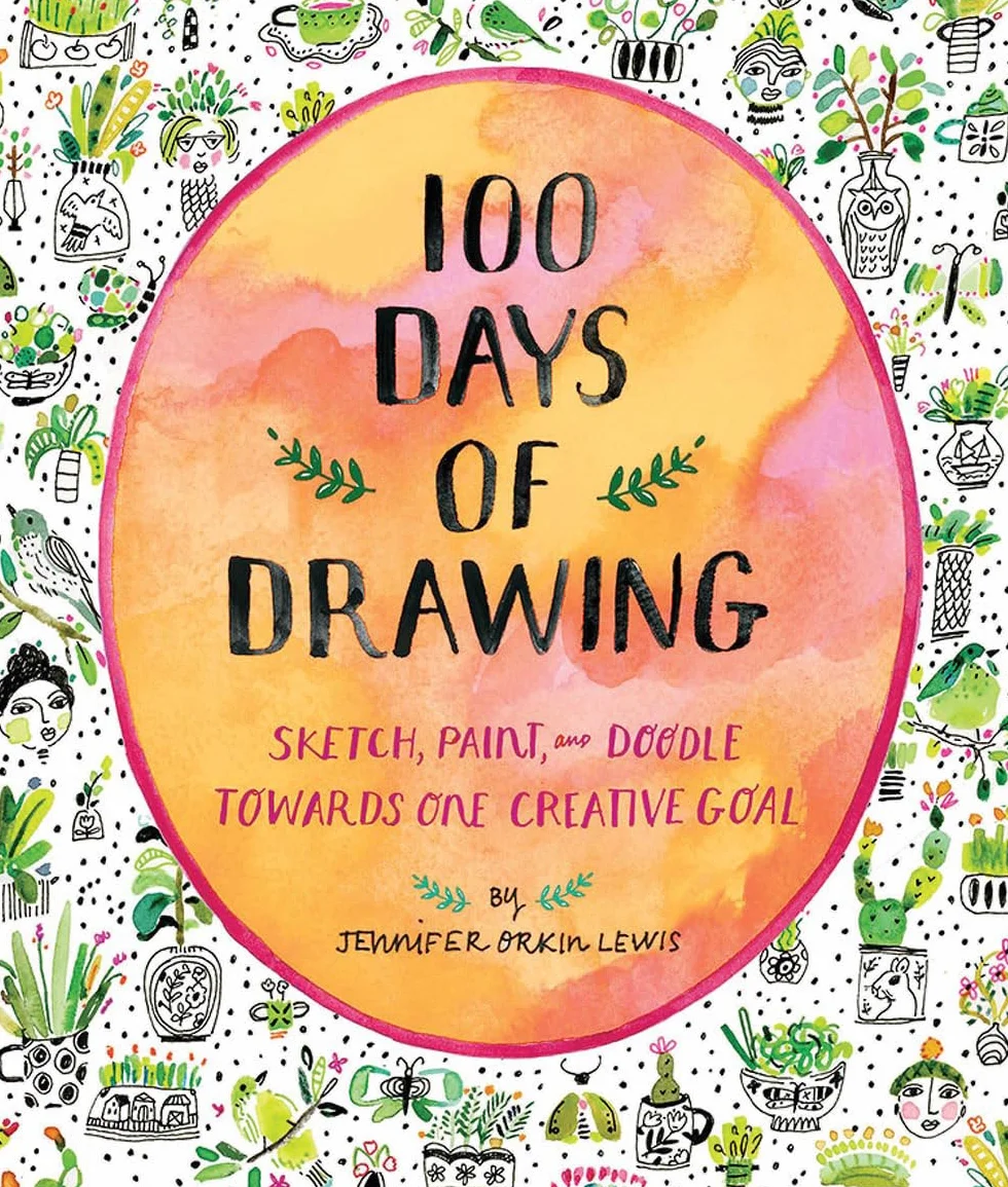 100 Days of Drawing Guided Sketchbook: Sketch, Paint, and Doodle: Sketch, Paint, and Doodle Towards One Creative Goal
