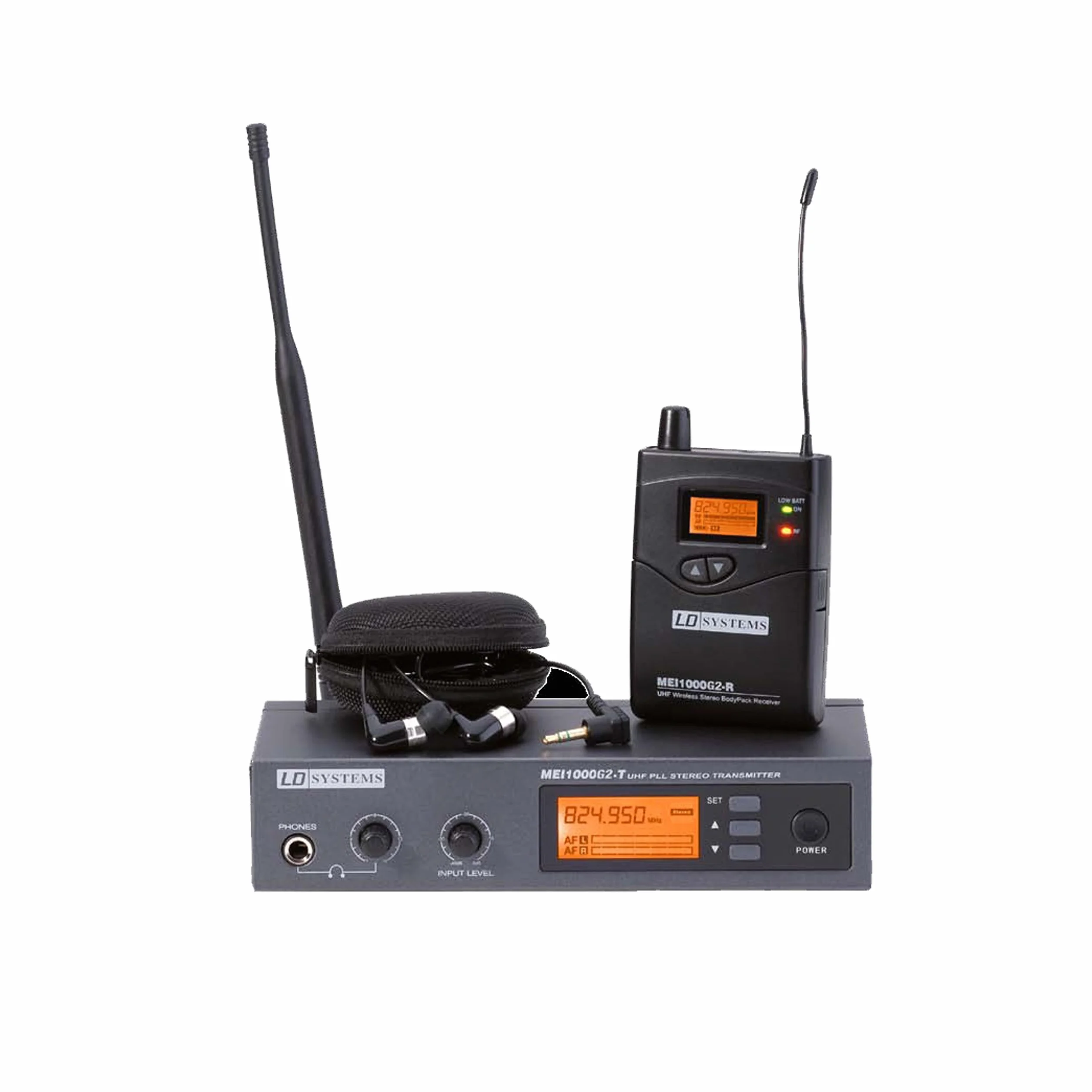 Ld Systems LDMEI1000G2 Zestaw Monitorów Dousznych, Czarny, 160 Częstotliwości