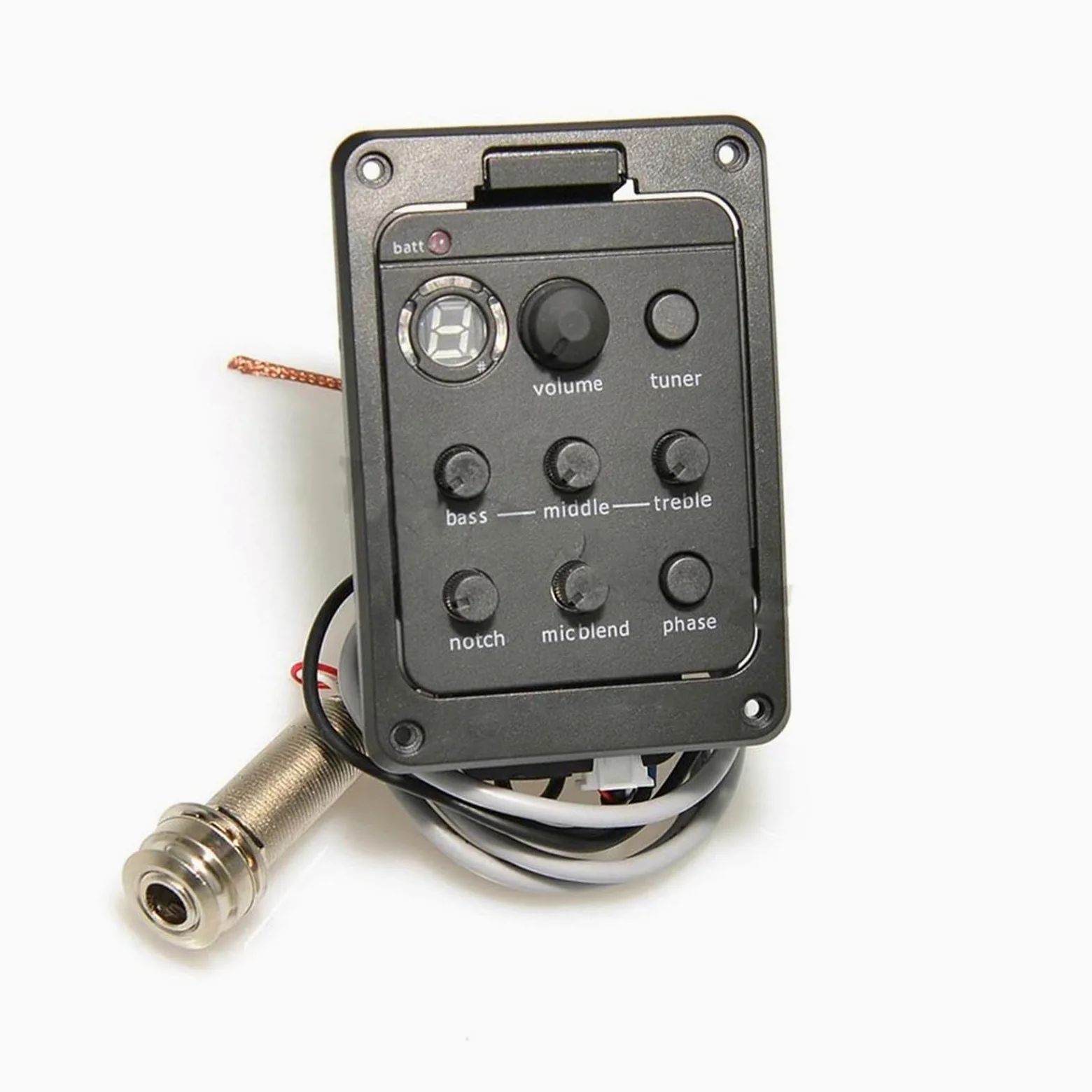 Przetwornik Do Gitary 4 Sztuki Dużo 4-pasmowy Przetwornik Gitary Akustycznej Z Tunerem Mic Blend Przedwzmacniacz EQ Beat Board(Mic 4pcs)