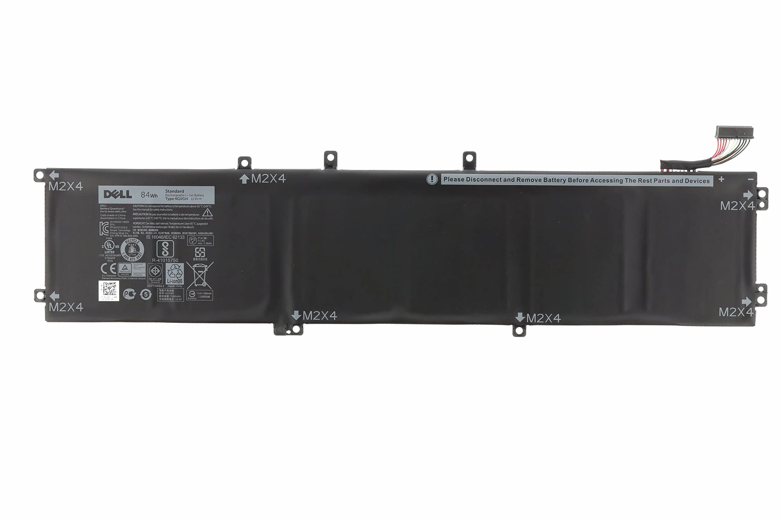 Dell Oryginalna bateria XPS 15 9550 84Wh 6 ogniw 4GVGH