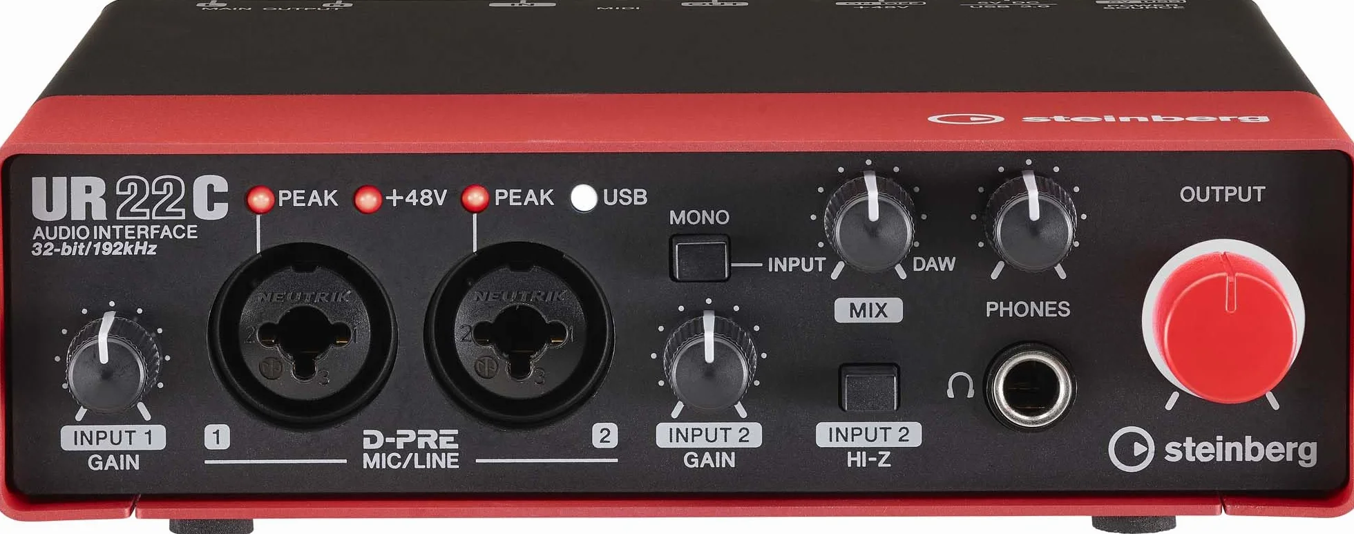Steinberg UR22C USB 3.0 interfejs audio z Cubase AI, Cubasis LE i Steinberg Plus RED