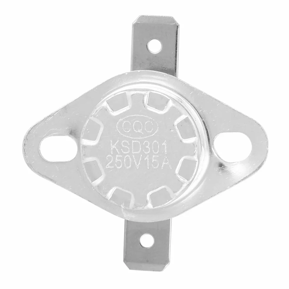 5 sztuk przełącznik termostatu KSD301 normalny zamknięty przełącznik kontroli temperatury termostat 250V 15A (85°C)
