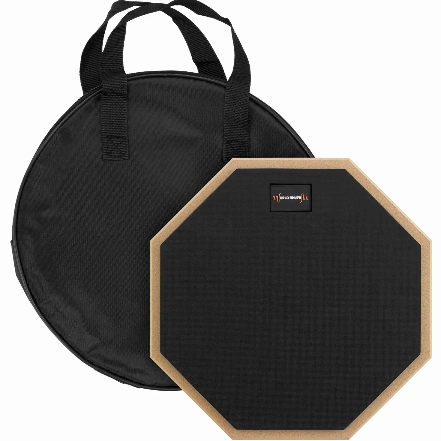 Podkładka do ćwiczeń bębna 25 cm – 25 cm jednostronna cicha podkładka bębnowa dla początkujących z torbą do przenoszenia WR-606
