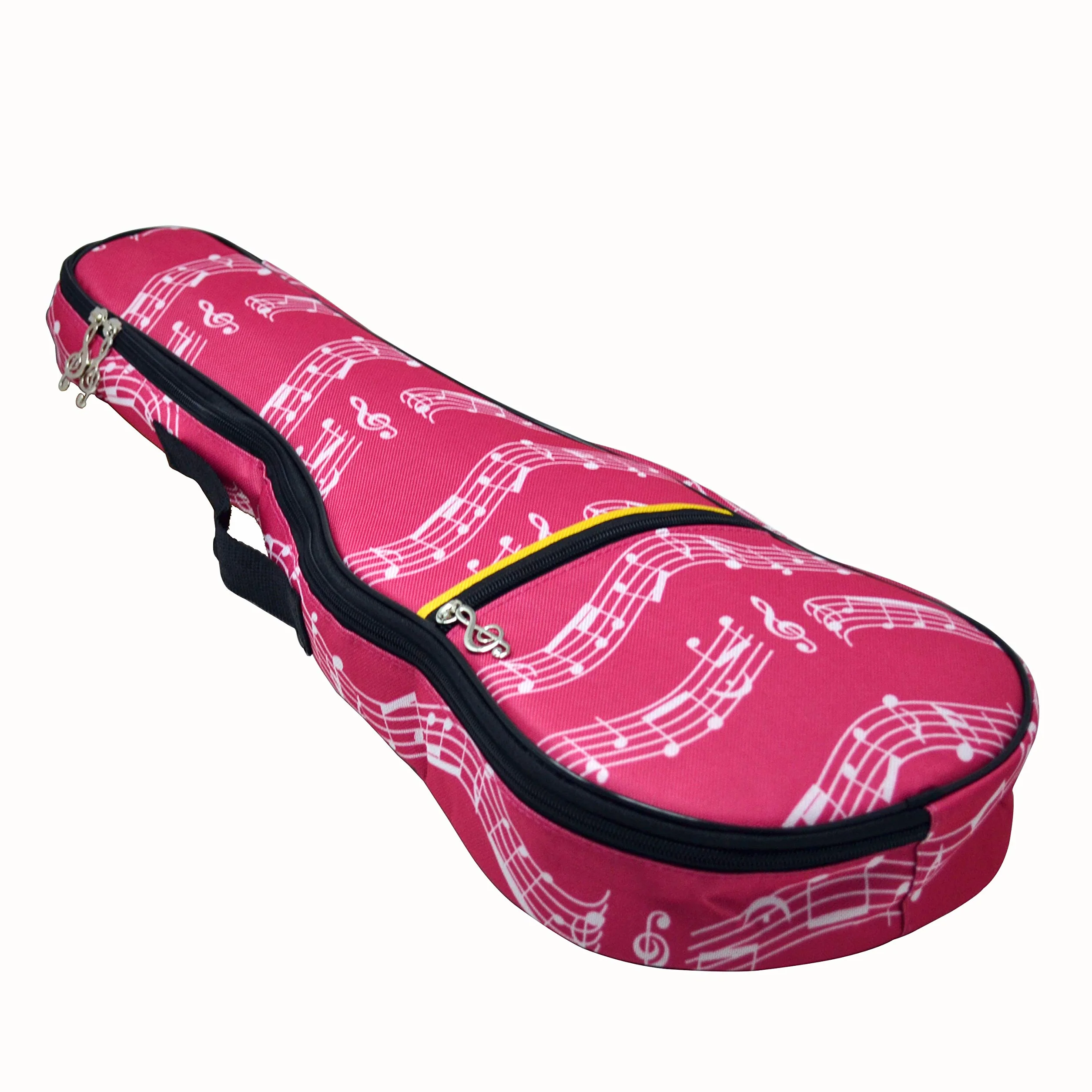 KingPoint Torba na ukulele 23 cale, wodoszczelna, trwała, wyściełana ukulele torba z regulowanymi ramiączkami, plecak na ramię