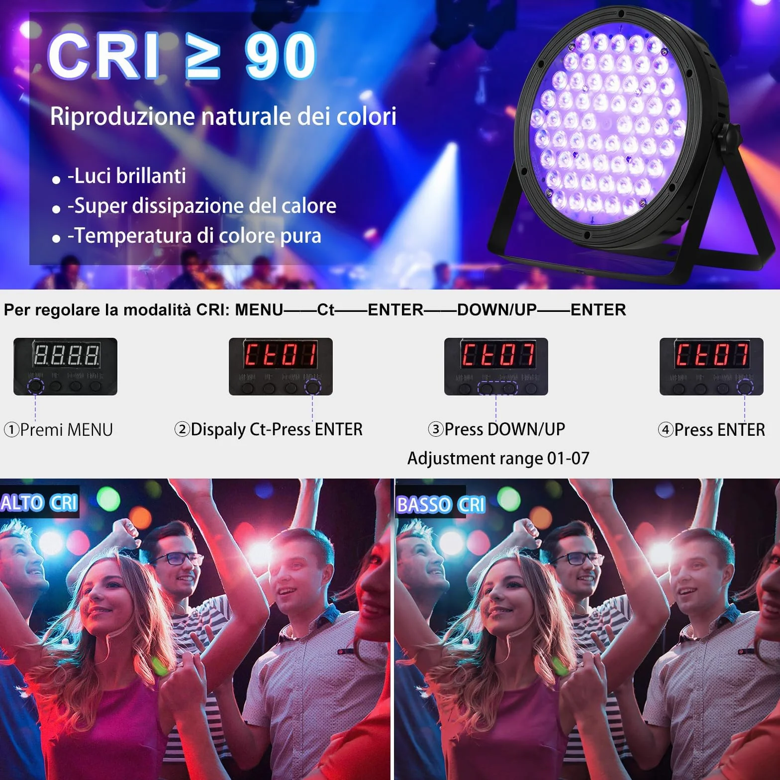 BETOPPER 120 W LED Par Light RGBW 4 w 1, reflektor sceniczny LED z DMX 512, aktywowany dźwiękiem, oświetlenie dyskotekowe, oświetlenie sceniczne, do baru, na wesele, przyjęcie urodzinowe