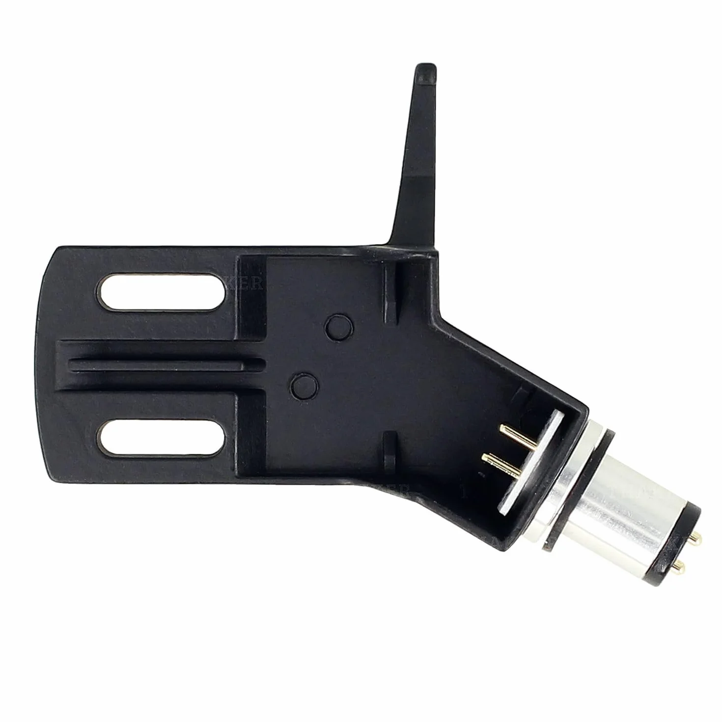 THAKKER CHS-13 kątowy Headshell z lekkiego aluminium czarny złącze SME do prostych ramion gramofonowych w komplecie z kablem