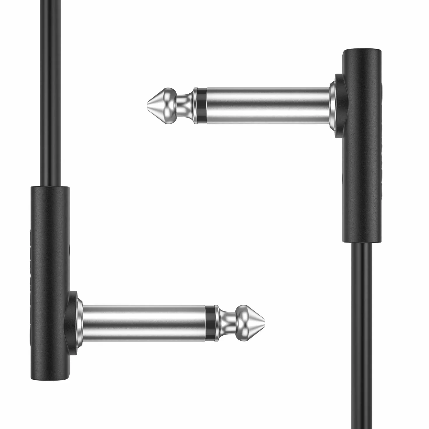 Donner 30 cm czarny kabel do gitary 6-pak